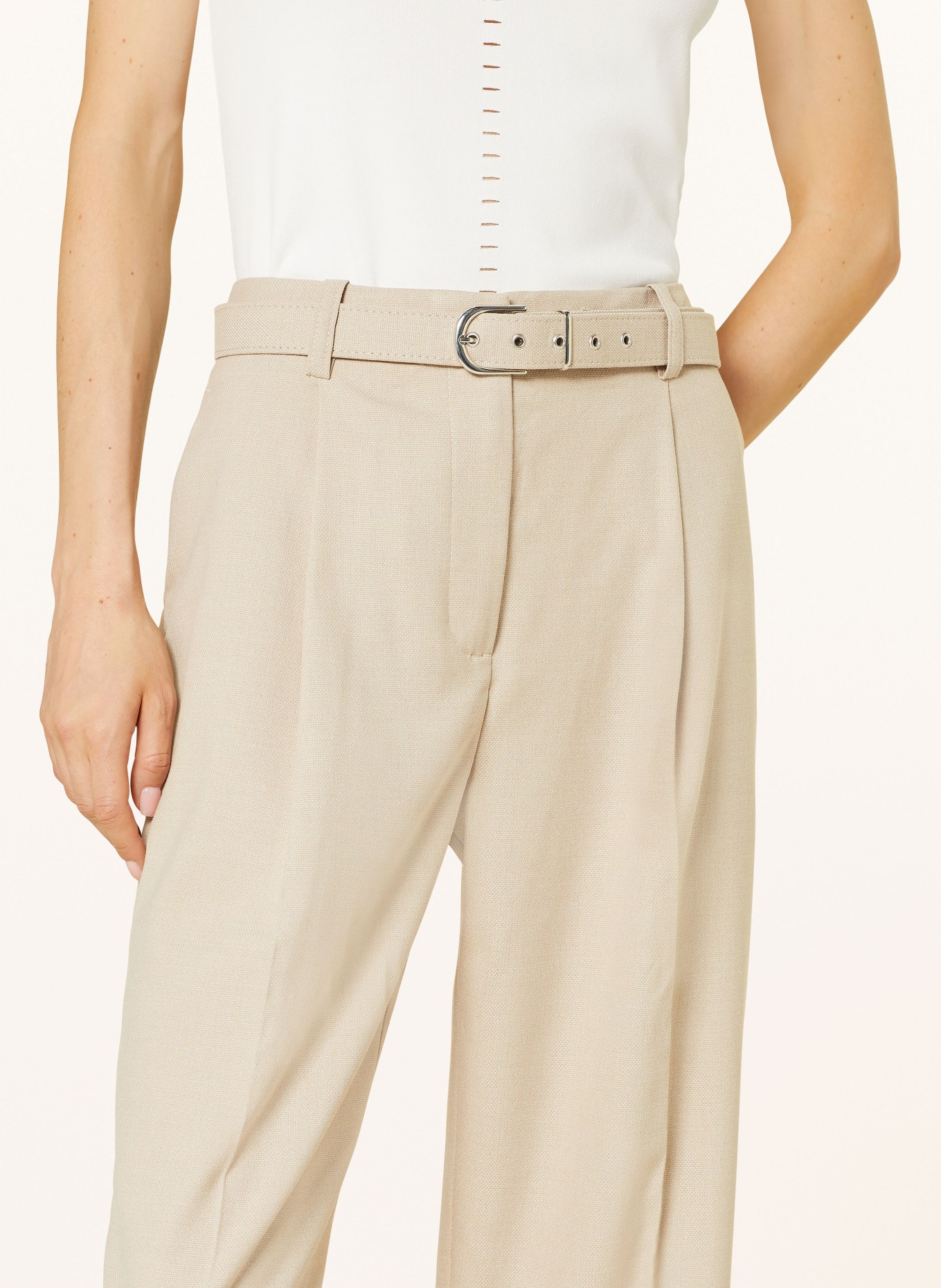 REISS 7/8 trousers FREJA, Color: LIGHT BROWN (Image 5)