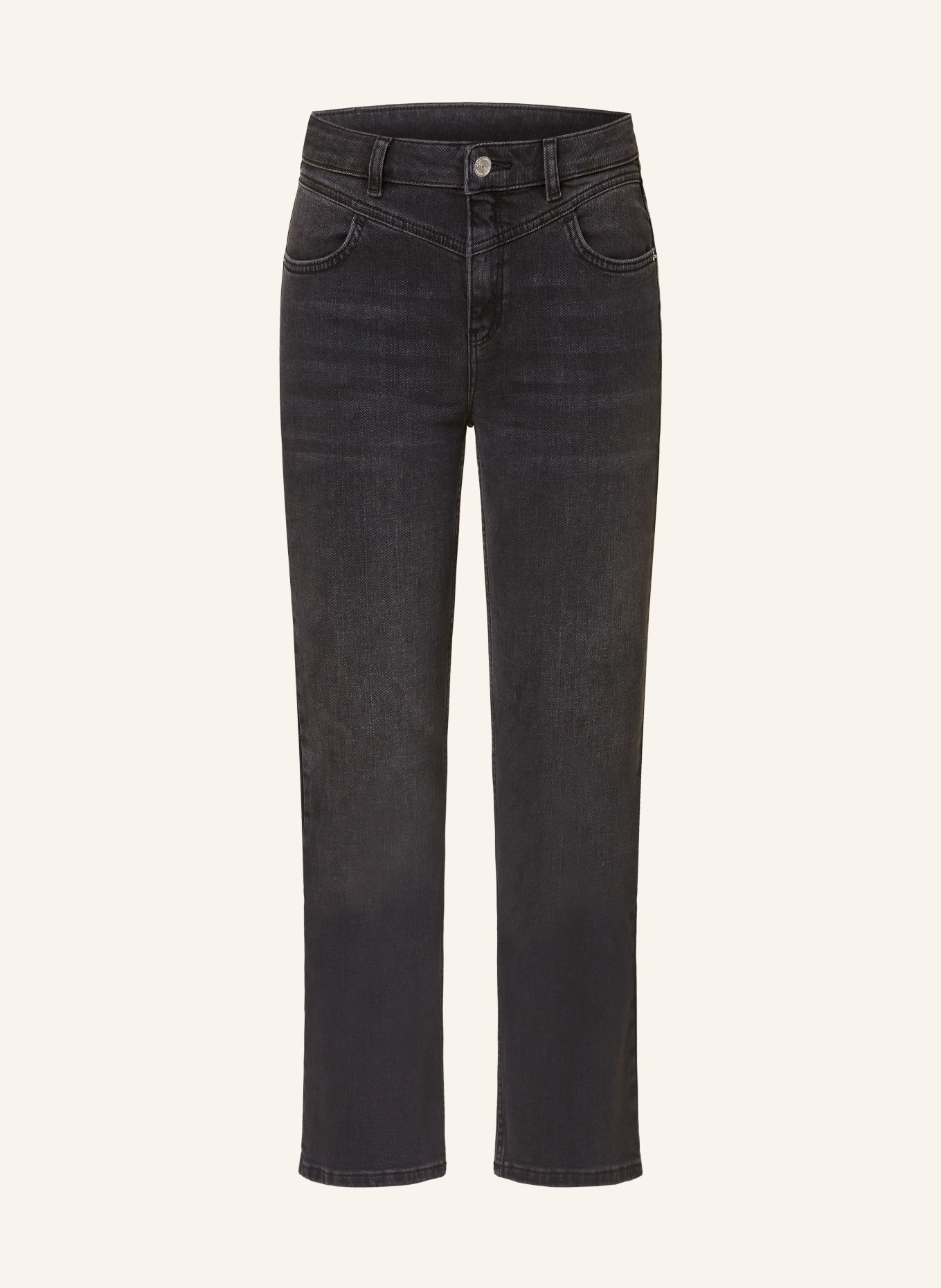 comma casual identity Flared džíny: 98Z4 GREY/BLACK