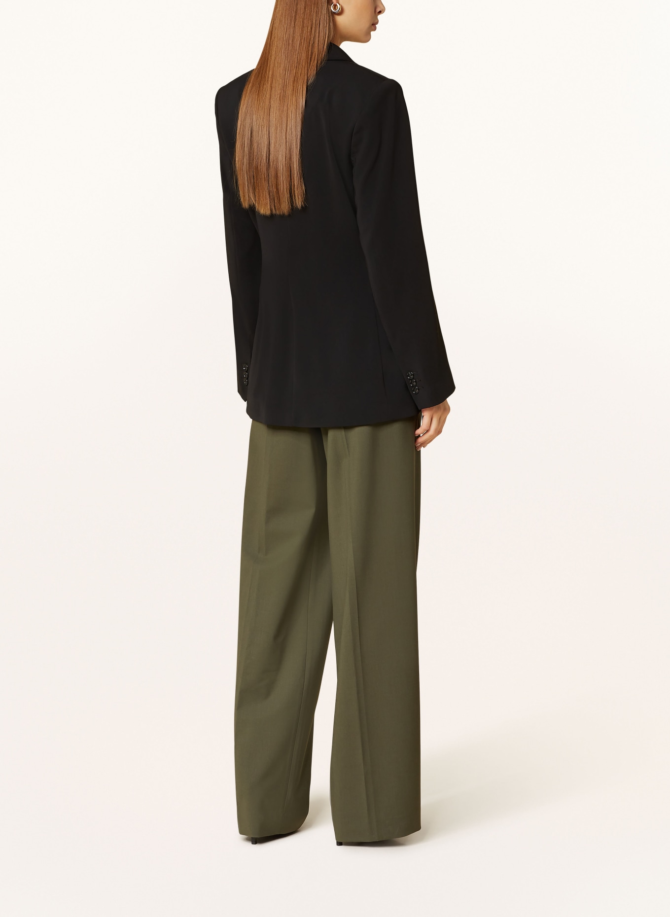 Theory Spodnie marlena: OLIWKOWY