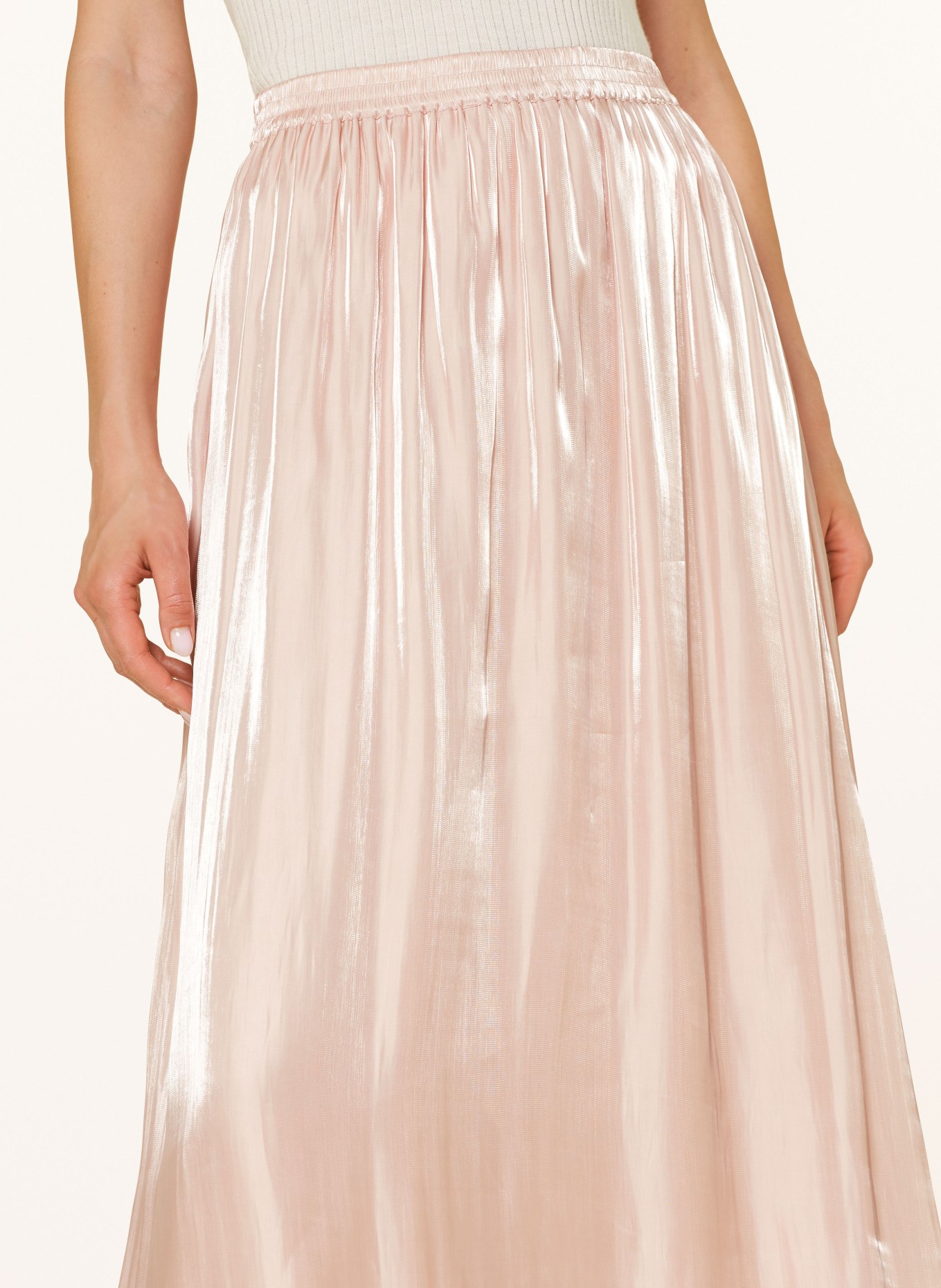 s.Oliver BLACK LABEL Satin skirt: LIGHT PINK