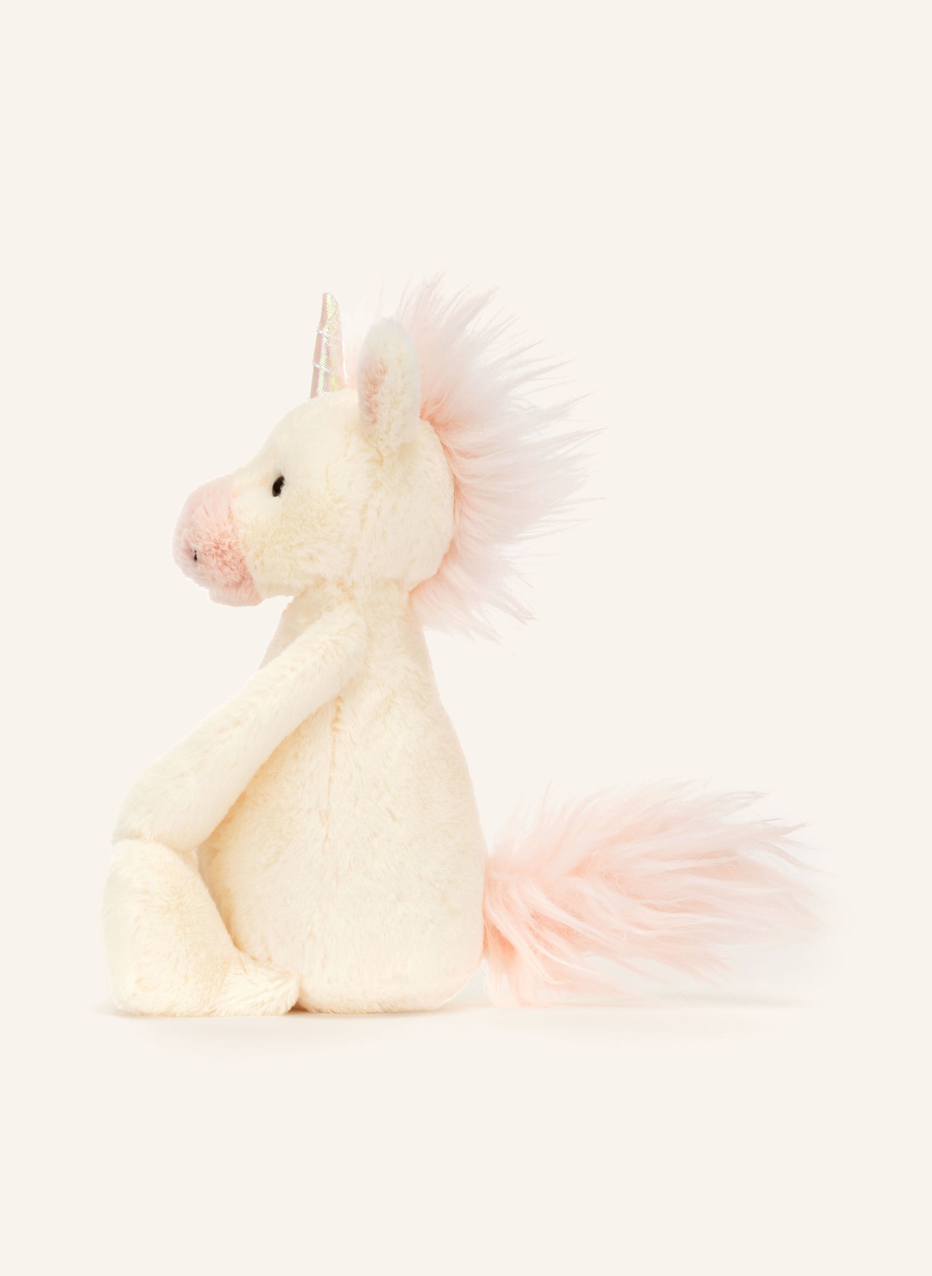 Jellycat Einhorn-Kuscheltier BASHFUL UNICORN LITTLE, Farbe: ECRU/ HELLROSA (Bild 3)