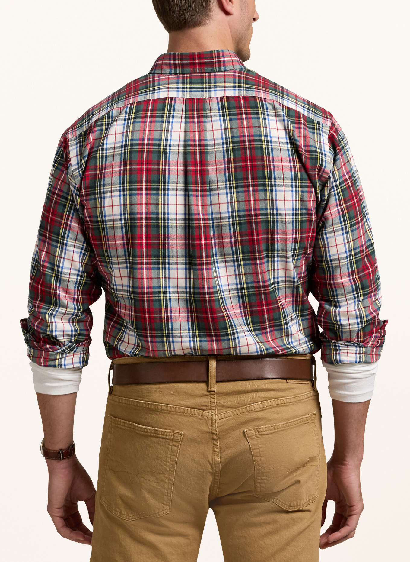 POLO RALPH LAUREN Big & Tall Hemd Comfort Fit: ROT/ GRÜN/ BLAU