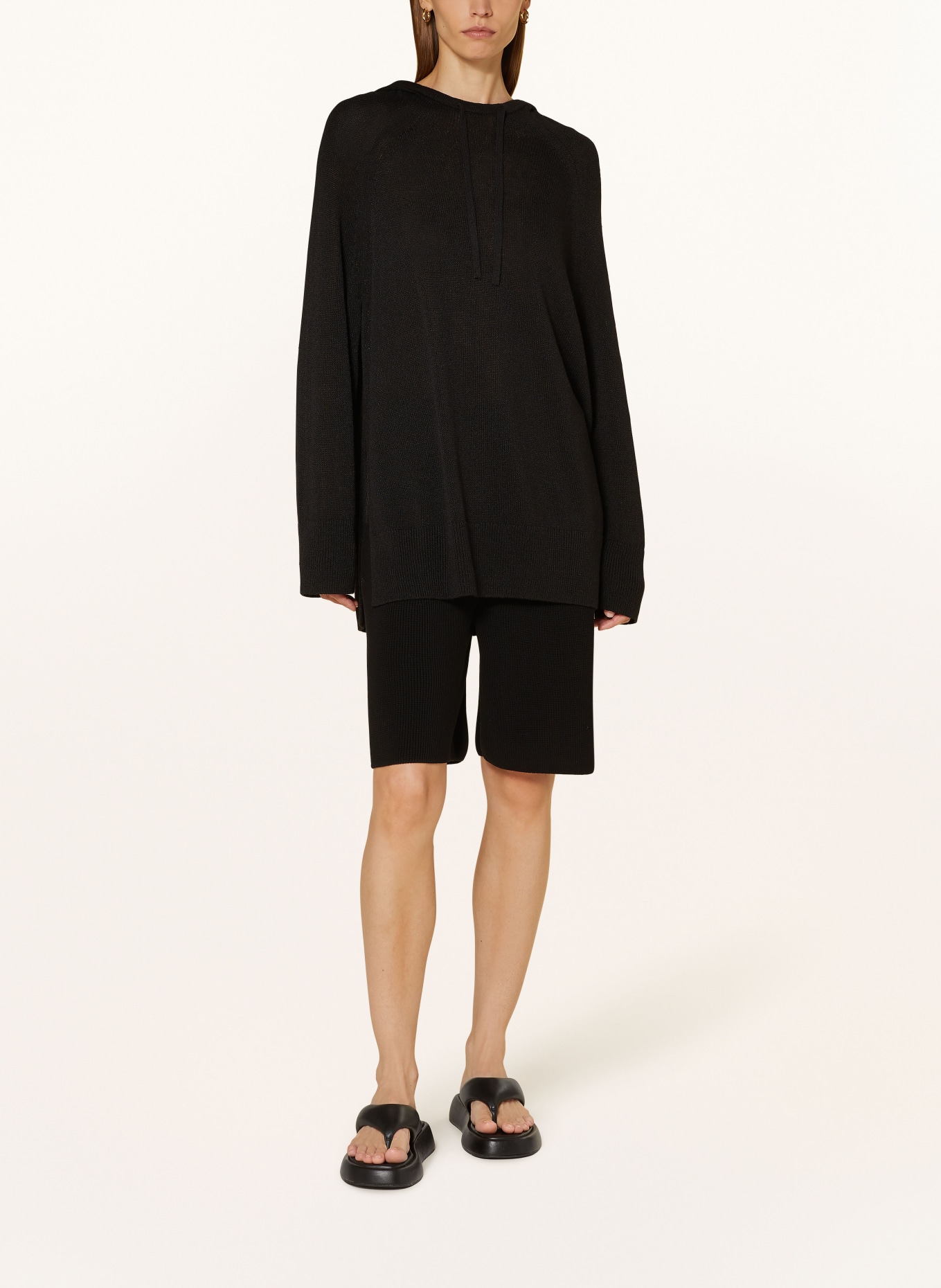 COS Knit shorts: BLACK