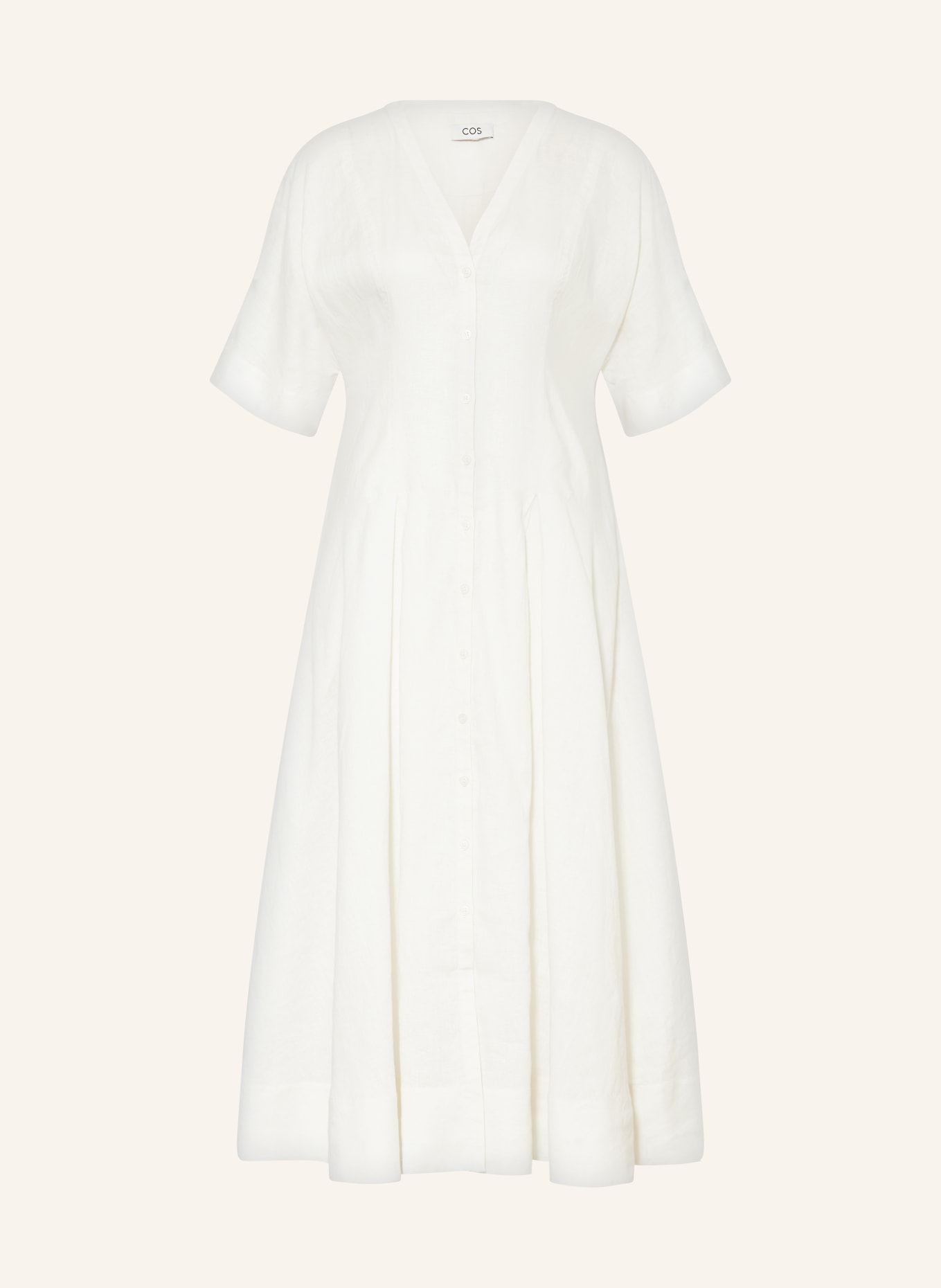 Robe Chemise Blanche Cos COS Robe En Lin En Blanc