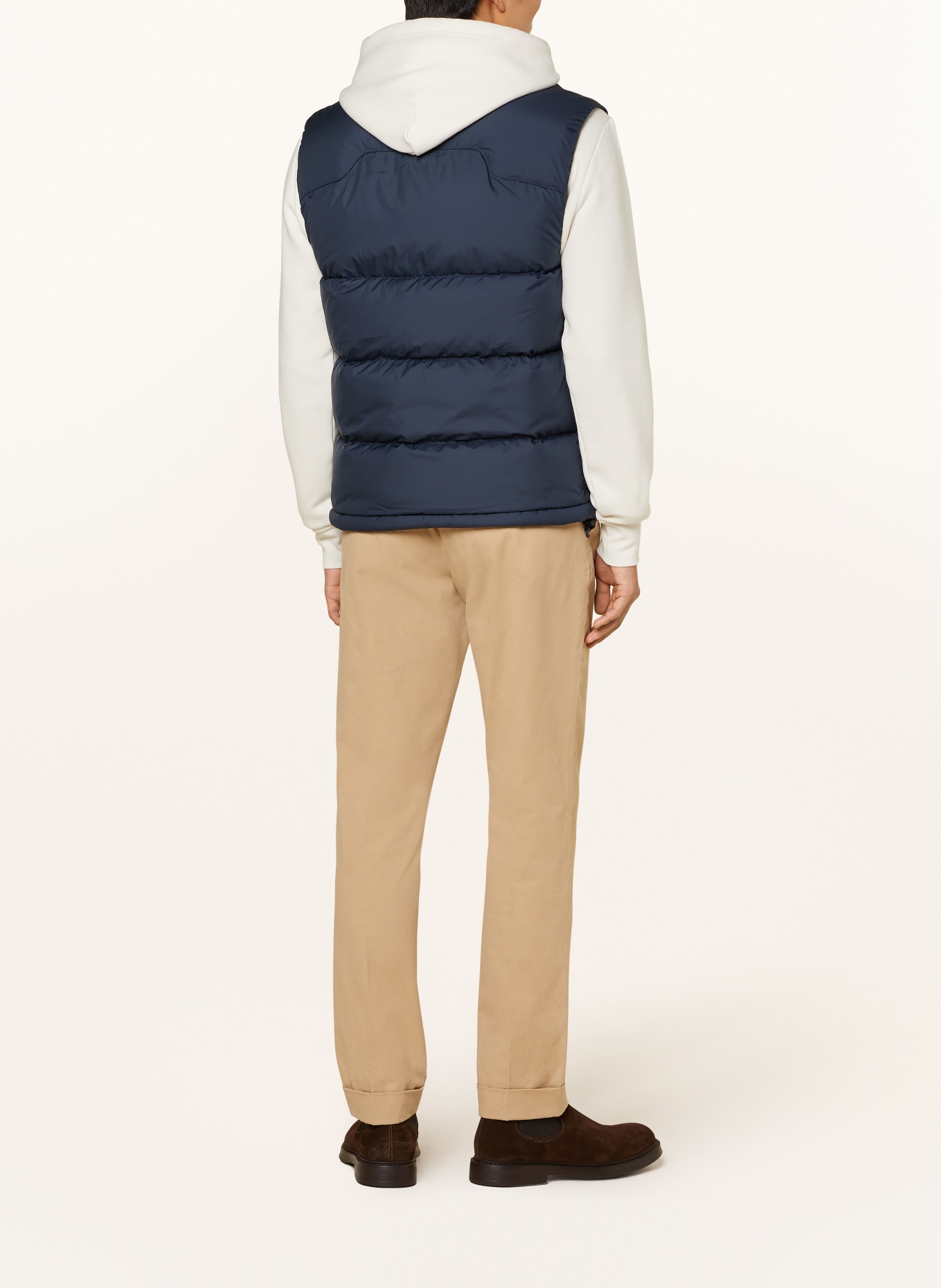 Polo Ralph Lauren Loungewear Logo Zip Through Hoodie Péřová vesta: TMAVĚ MODRÁ