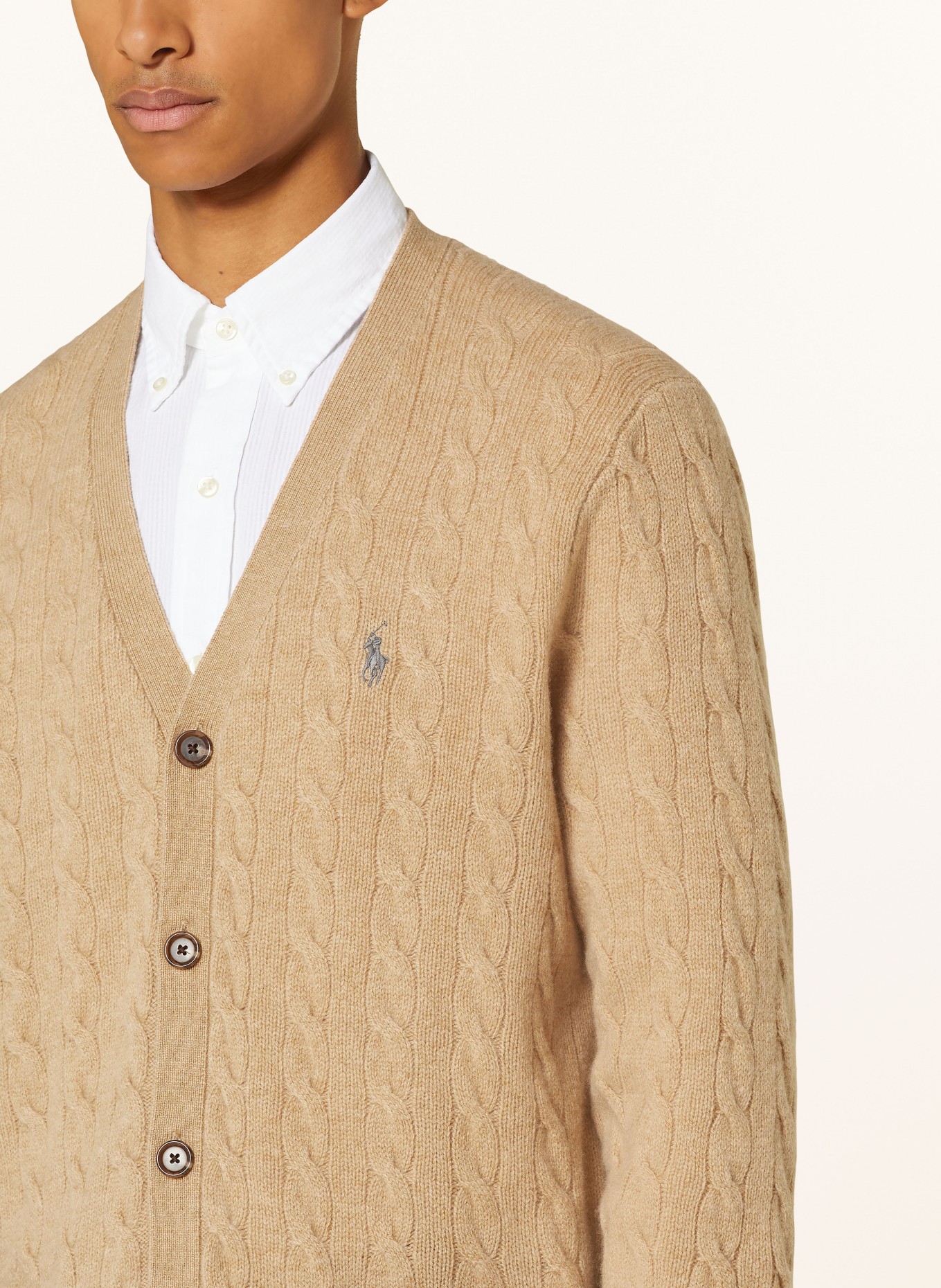 POLO RALPH LAUREN Cardigan in camel