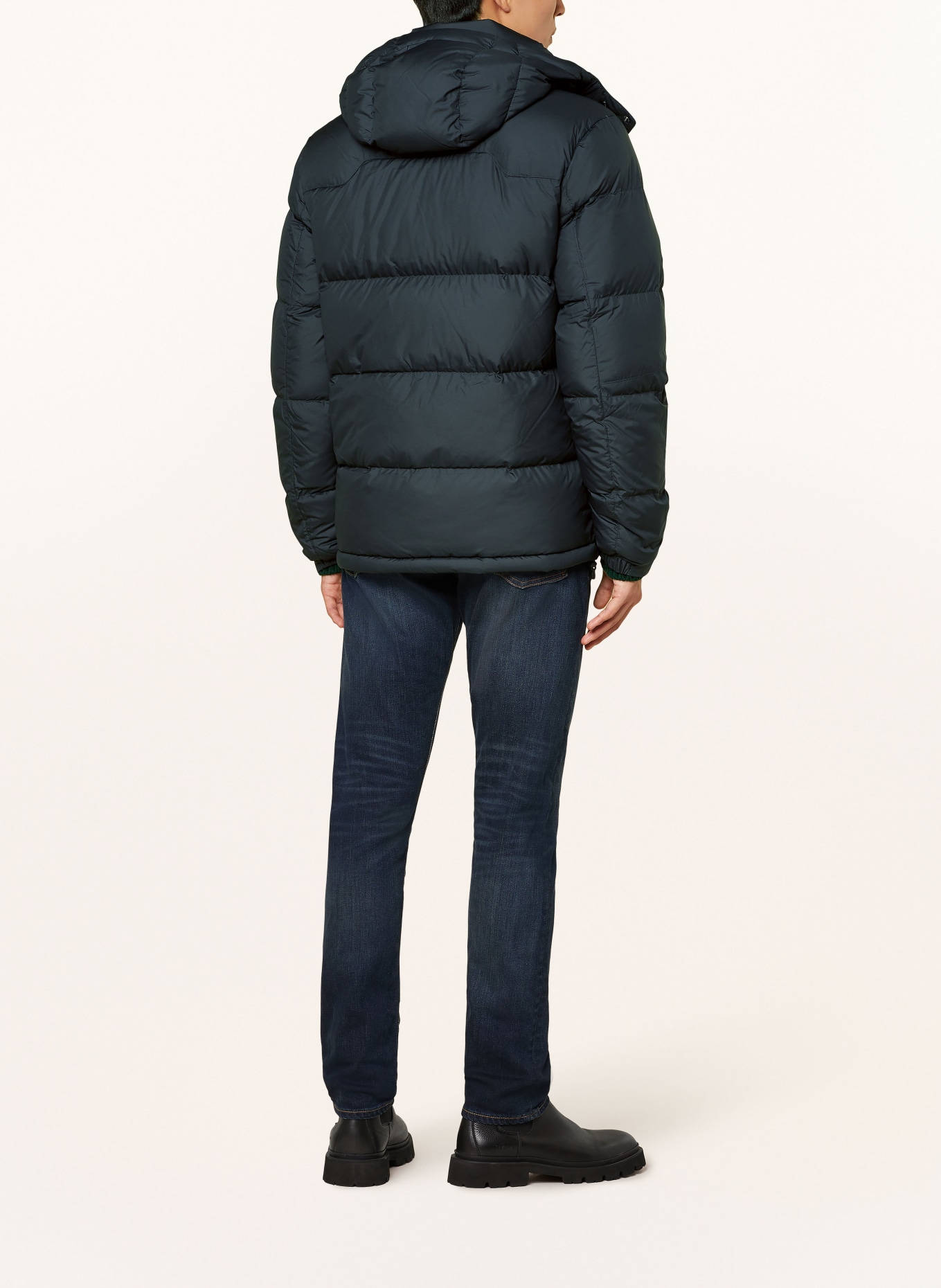 POLO RALPH LAUREN Daunenjacke mit abnehmbarer Kapuze: SCHWARZ