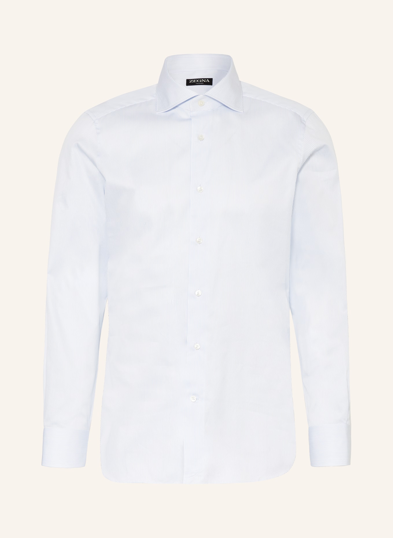 ZEGNA Hemd Slim Fit: HELLBLAU / WEISS