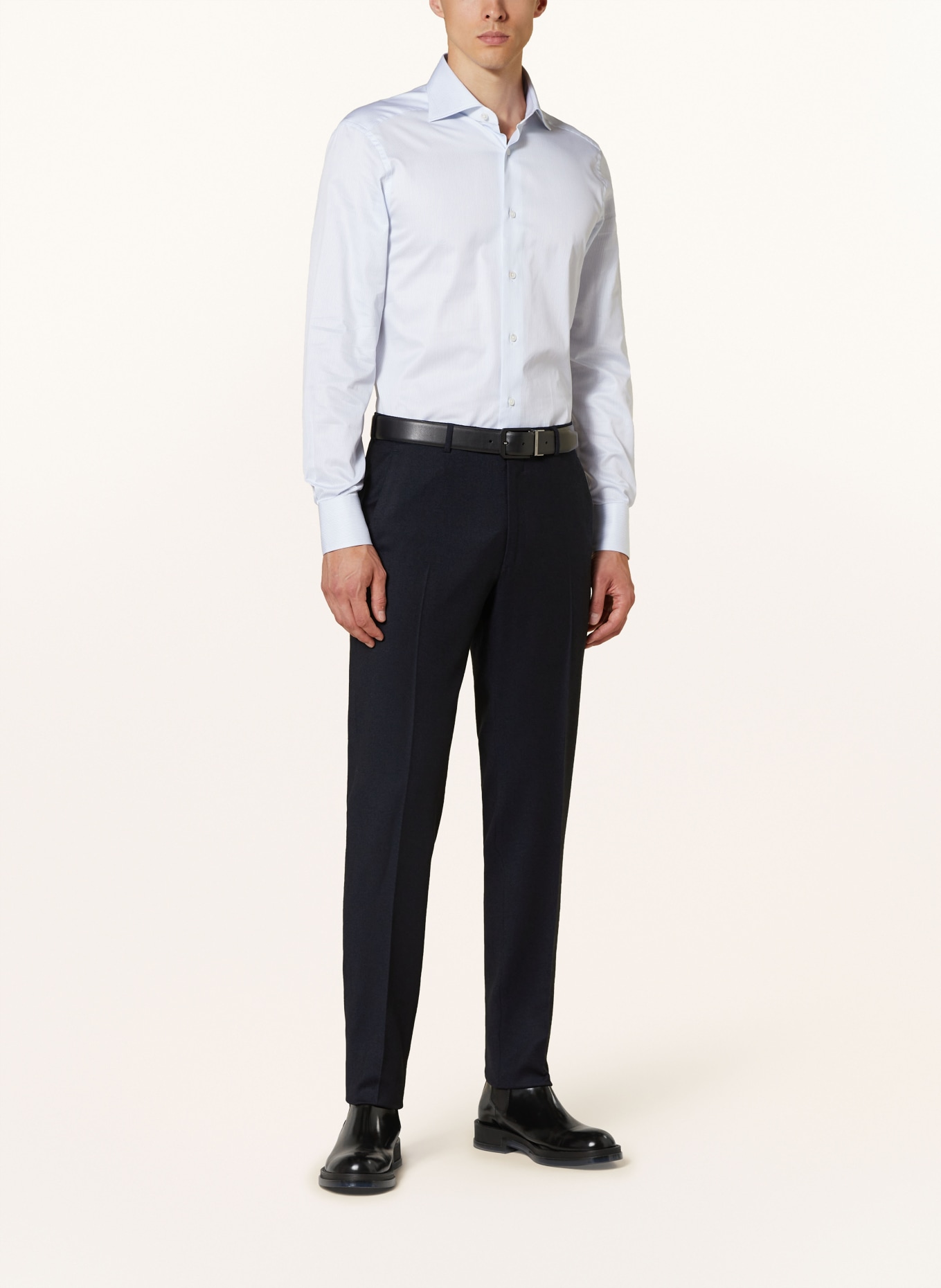 ZEGNA Hemd Slim Fit: HELLBLAU / WEISS