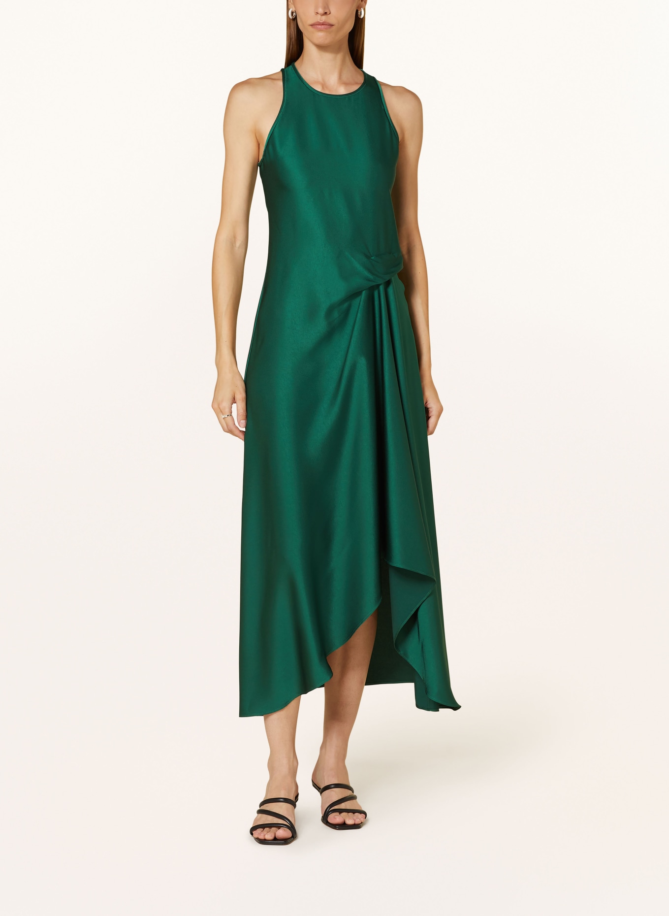 REISS Satin dress MICAH in green