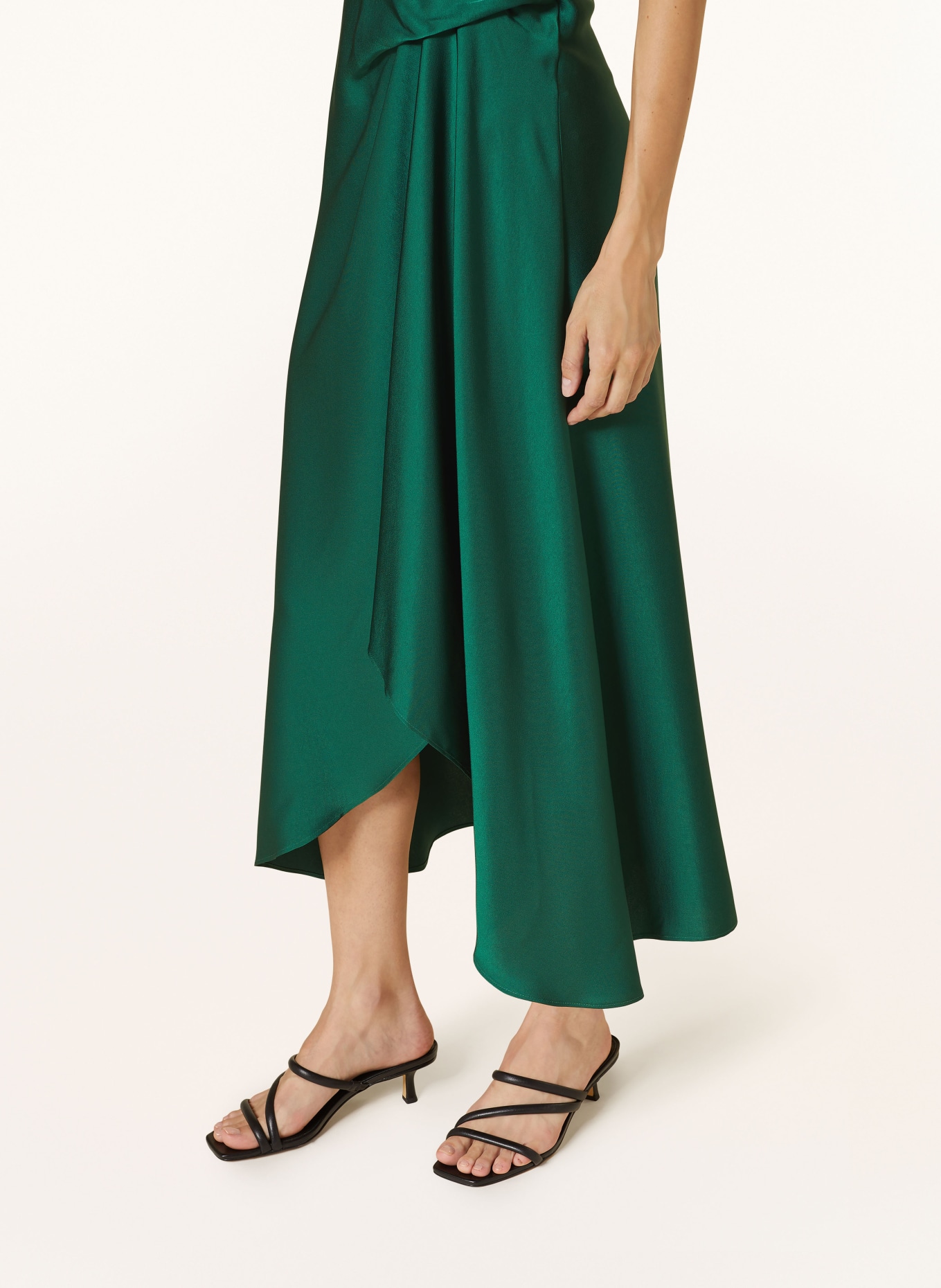 REISS Satin dress MICAH in green