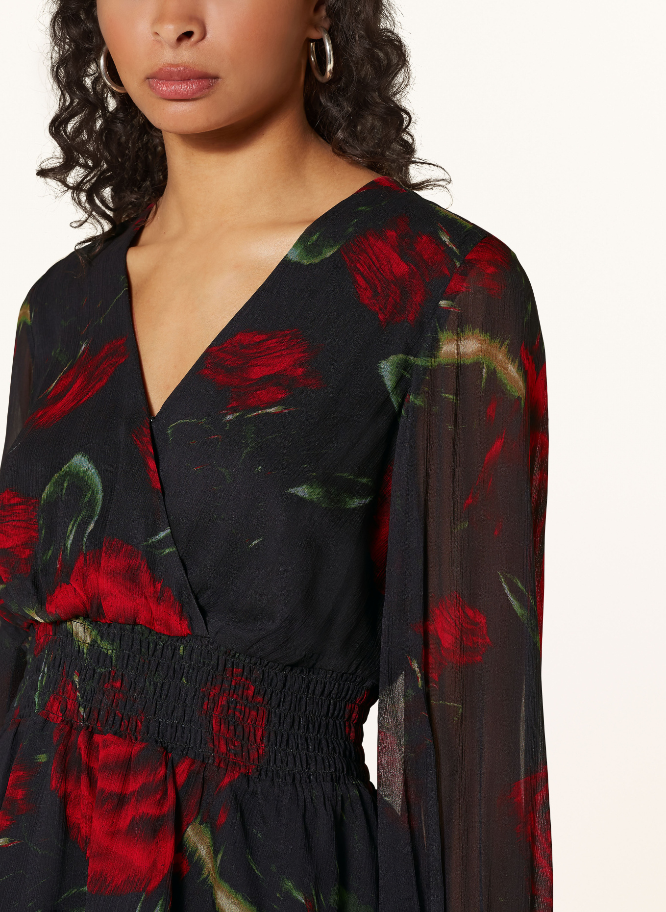 GUESS Blouse: BLACK/ RED/ GREEN