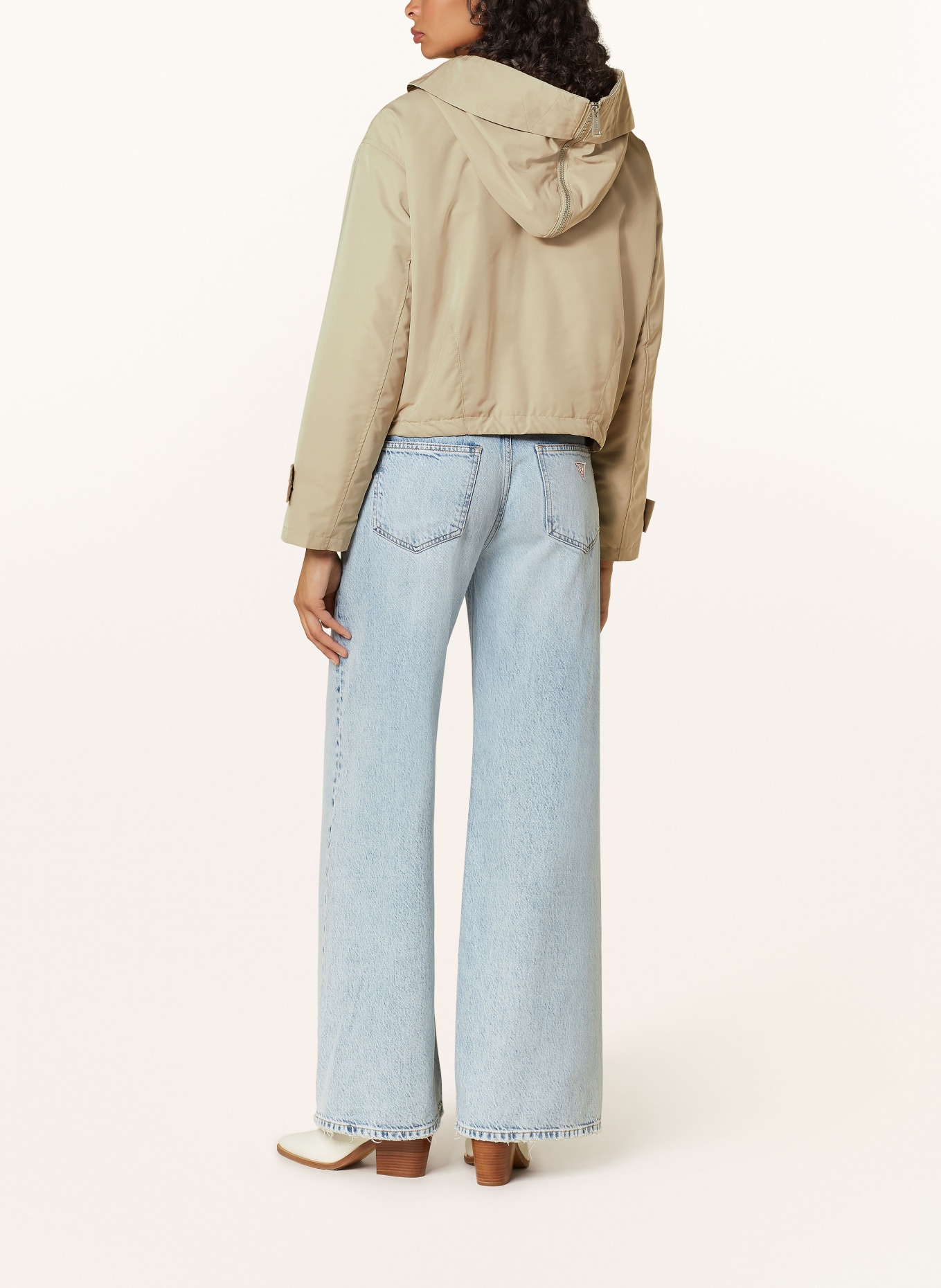 GUESS Cropped-Parka NORA: BEIGE