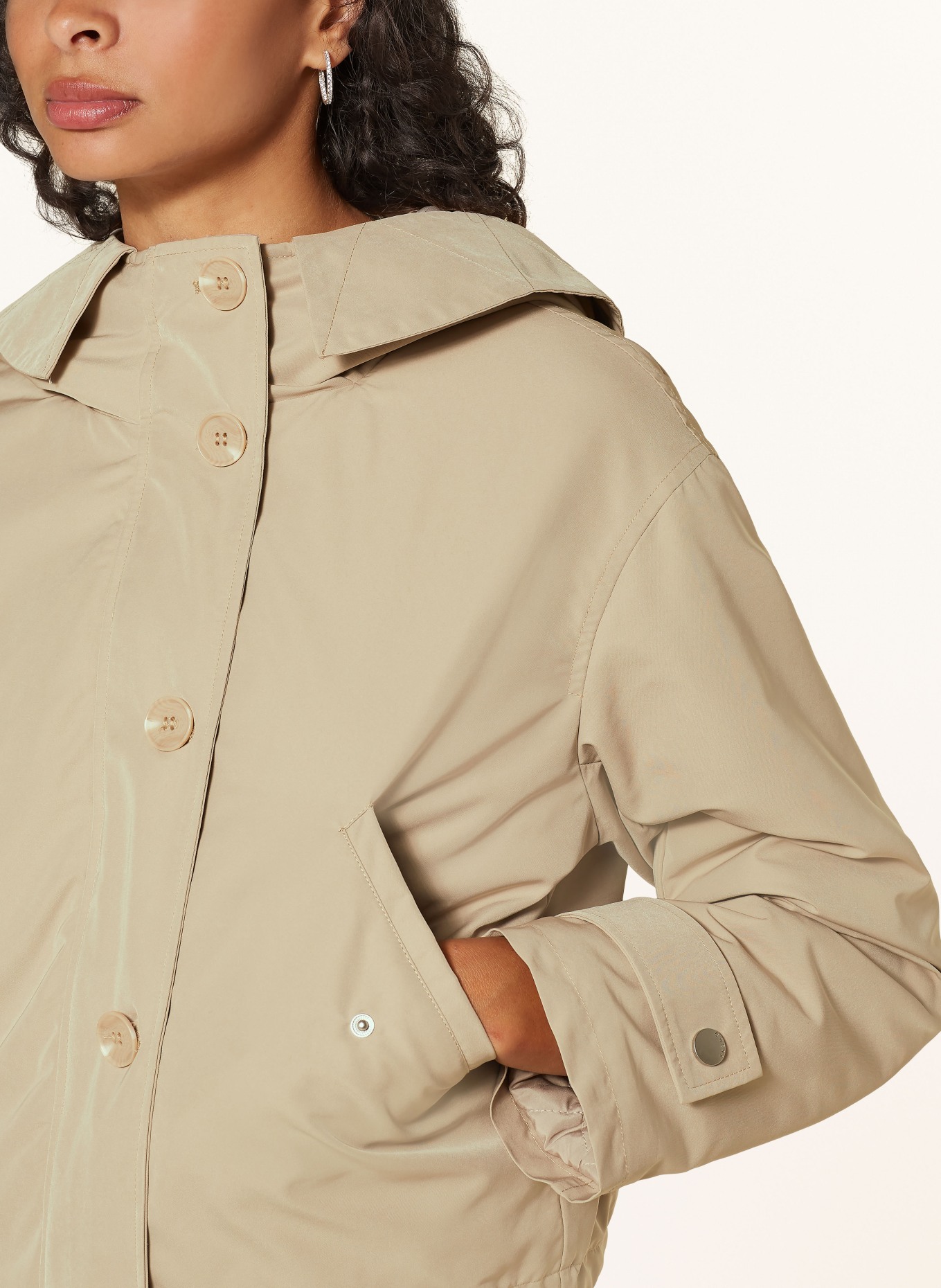 GUESS Cropped-Parka NORA: BEIGE