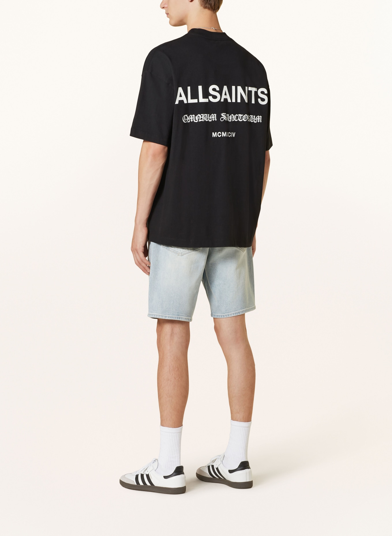 ALLSAINTS T-shirt SANCTUM, Color: BLACK/ WHITE (Image 2)