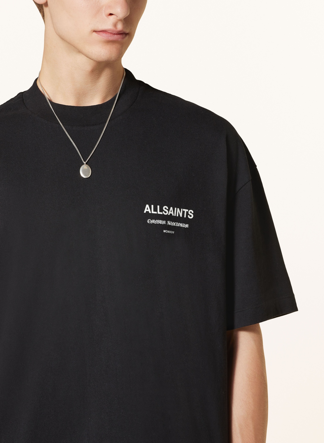 ALLSAINTS T-shirt SANCTUM, Color: BLACK/ WHITE (Image 4)