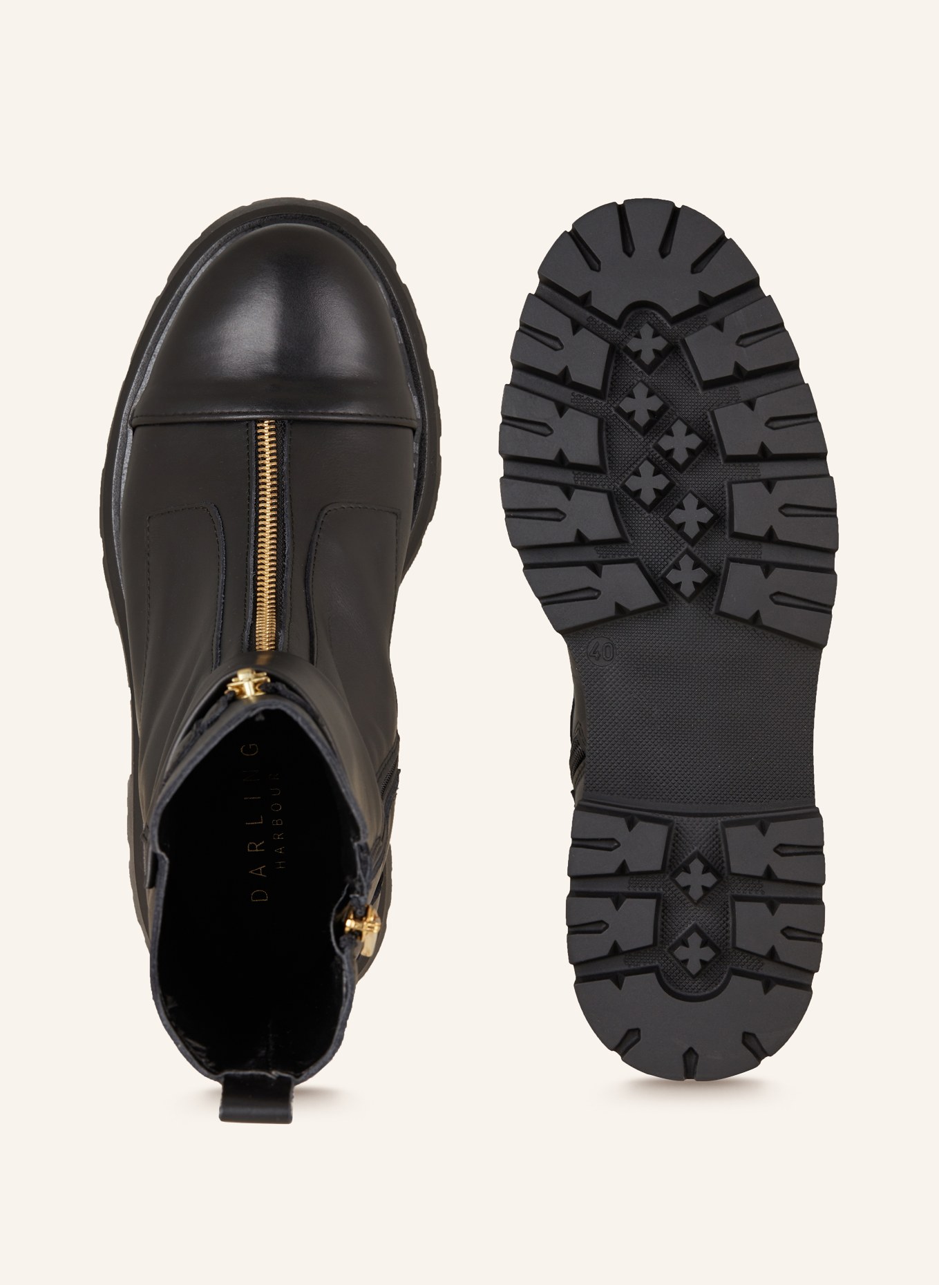 darling harbour Plateau-Boots: SCHWARZ