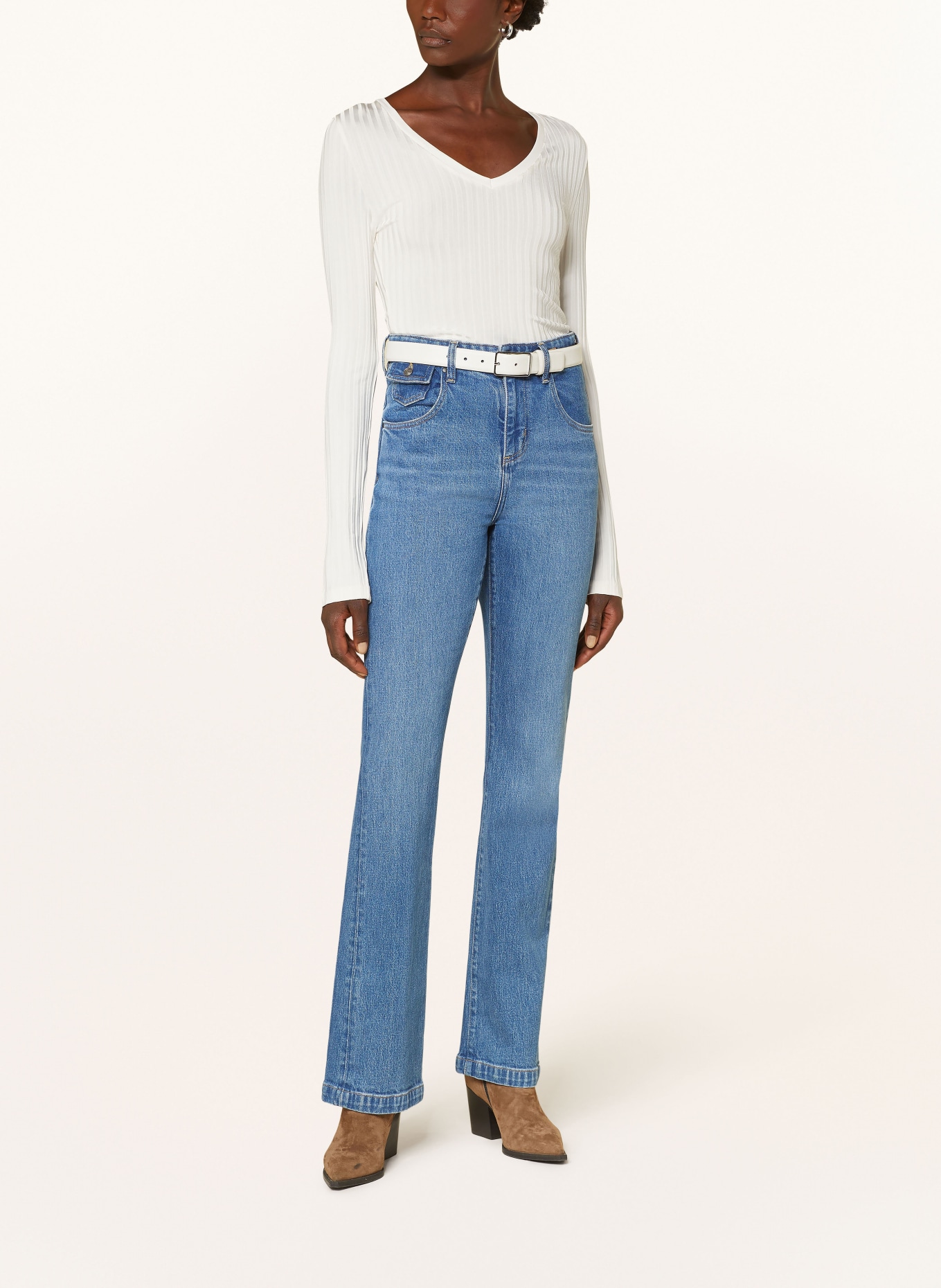 BOSS Long sleeve shirt ELLERSON: ECRU