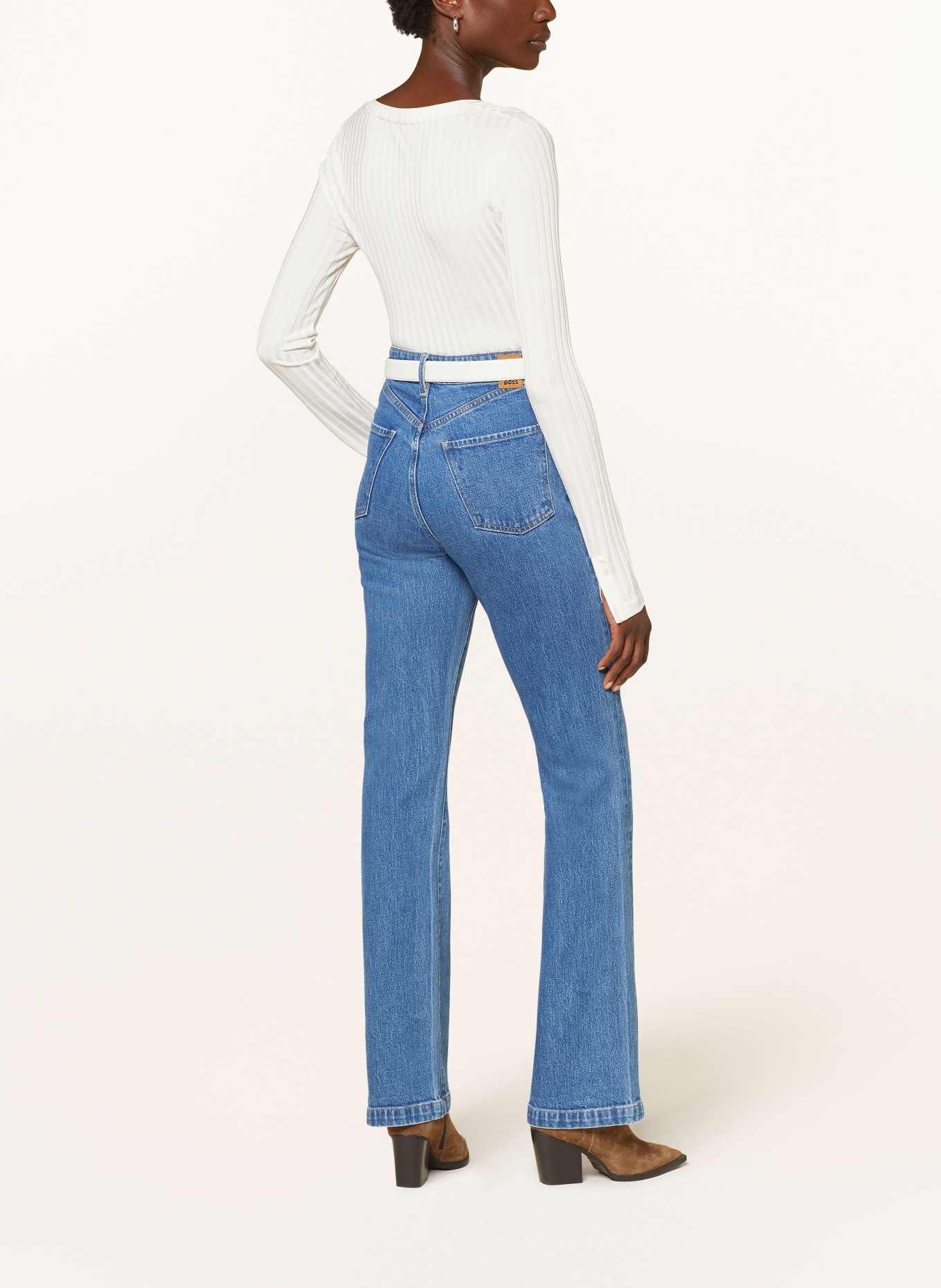 BOSS Long sleeve shirt ELLERSON: ECRU