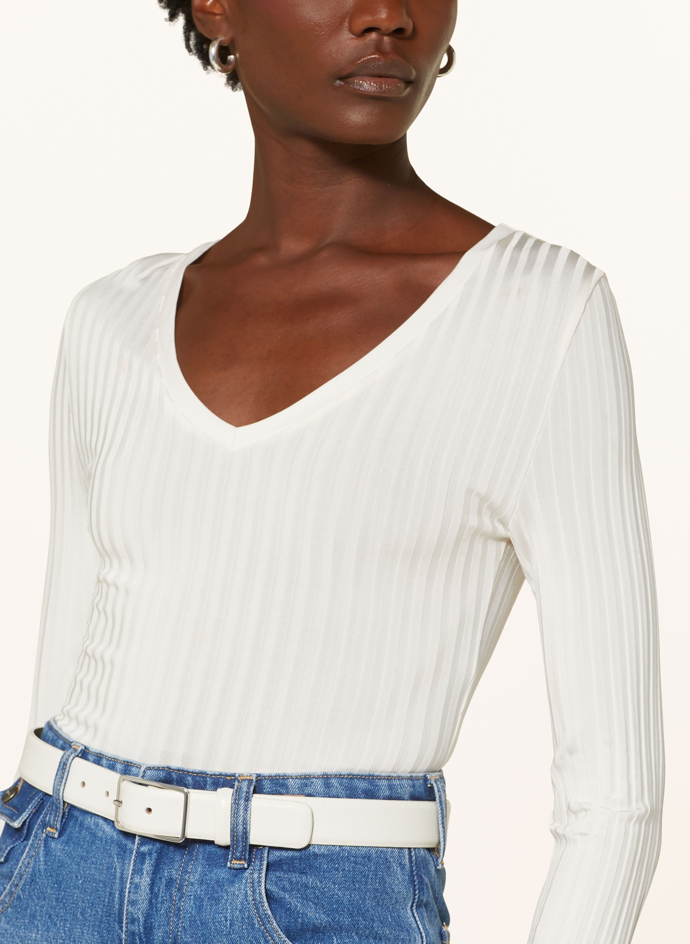 BOSS Long sleeve shirt ELLERSON: ECRU