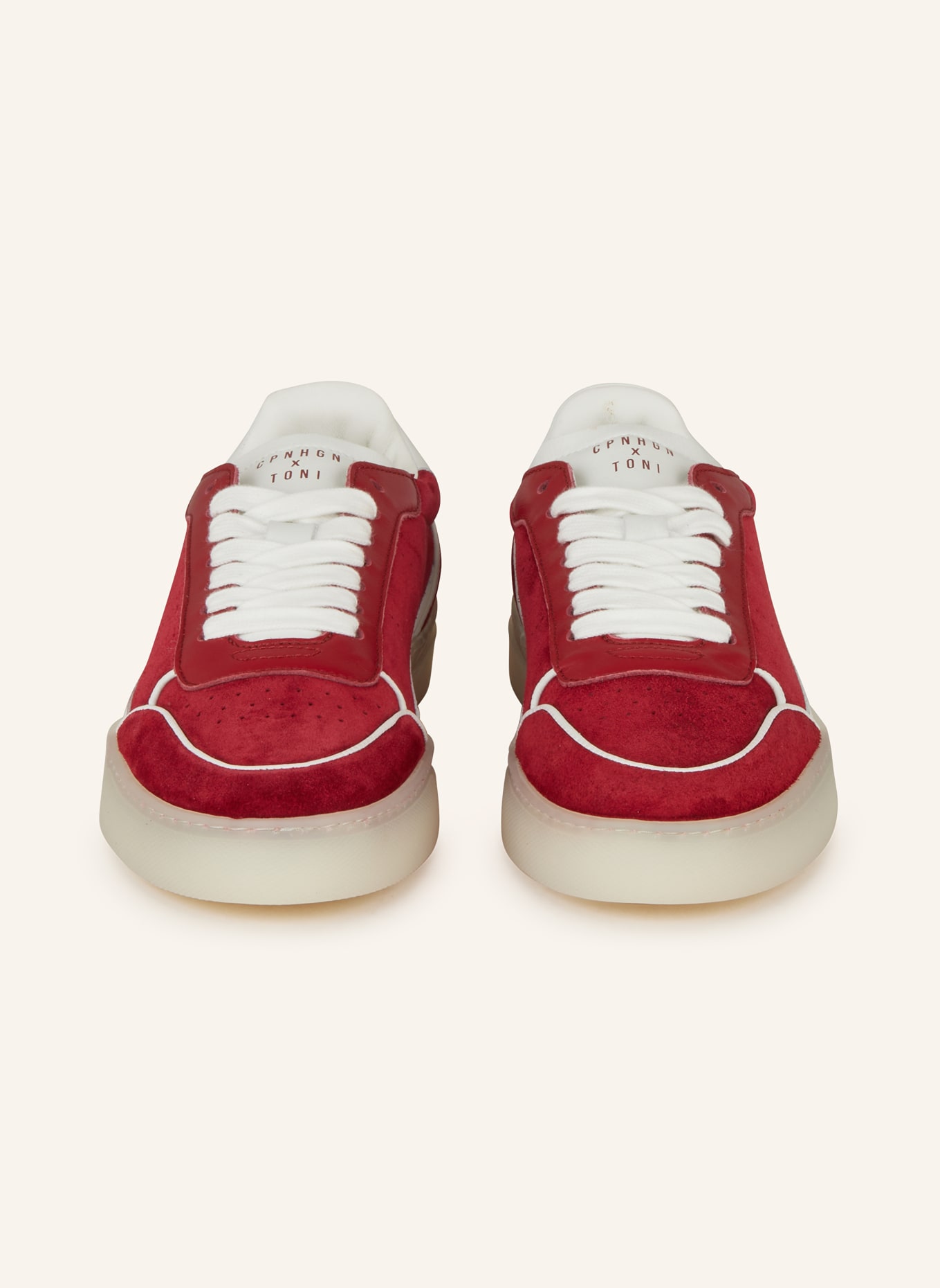 COPENHAGEN Sneaker CPH253: DUNKELROT/ WEISS