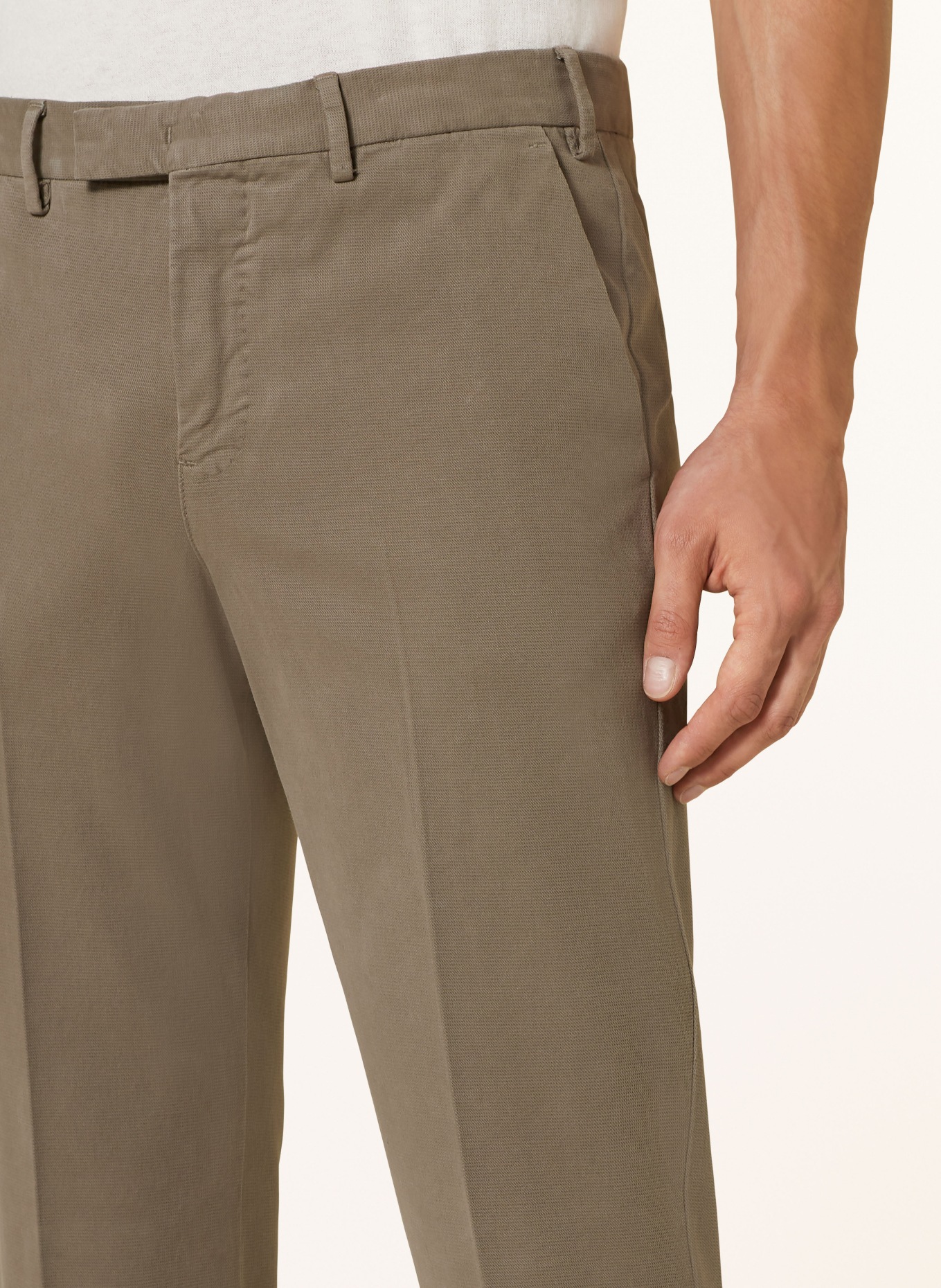 PT TORINO Chino kalhoty Master Fit: ČERNOŠEDÁ