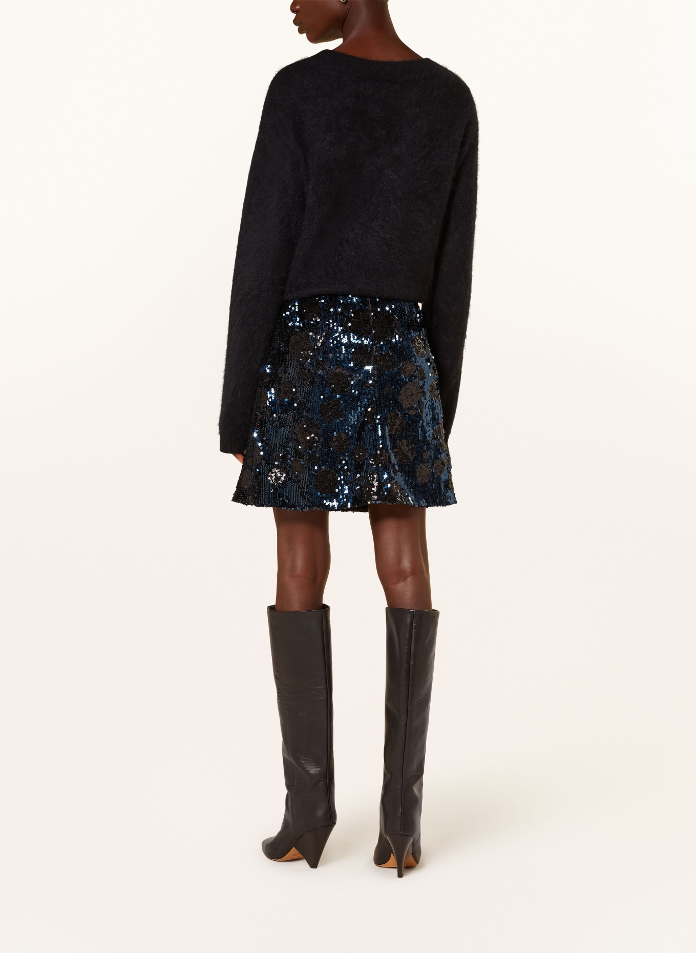 DOROTHEE SCHUMACHER Rock SHIMMERING ATTRACTION mit Pailletten: DUNKELBLAU