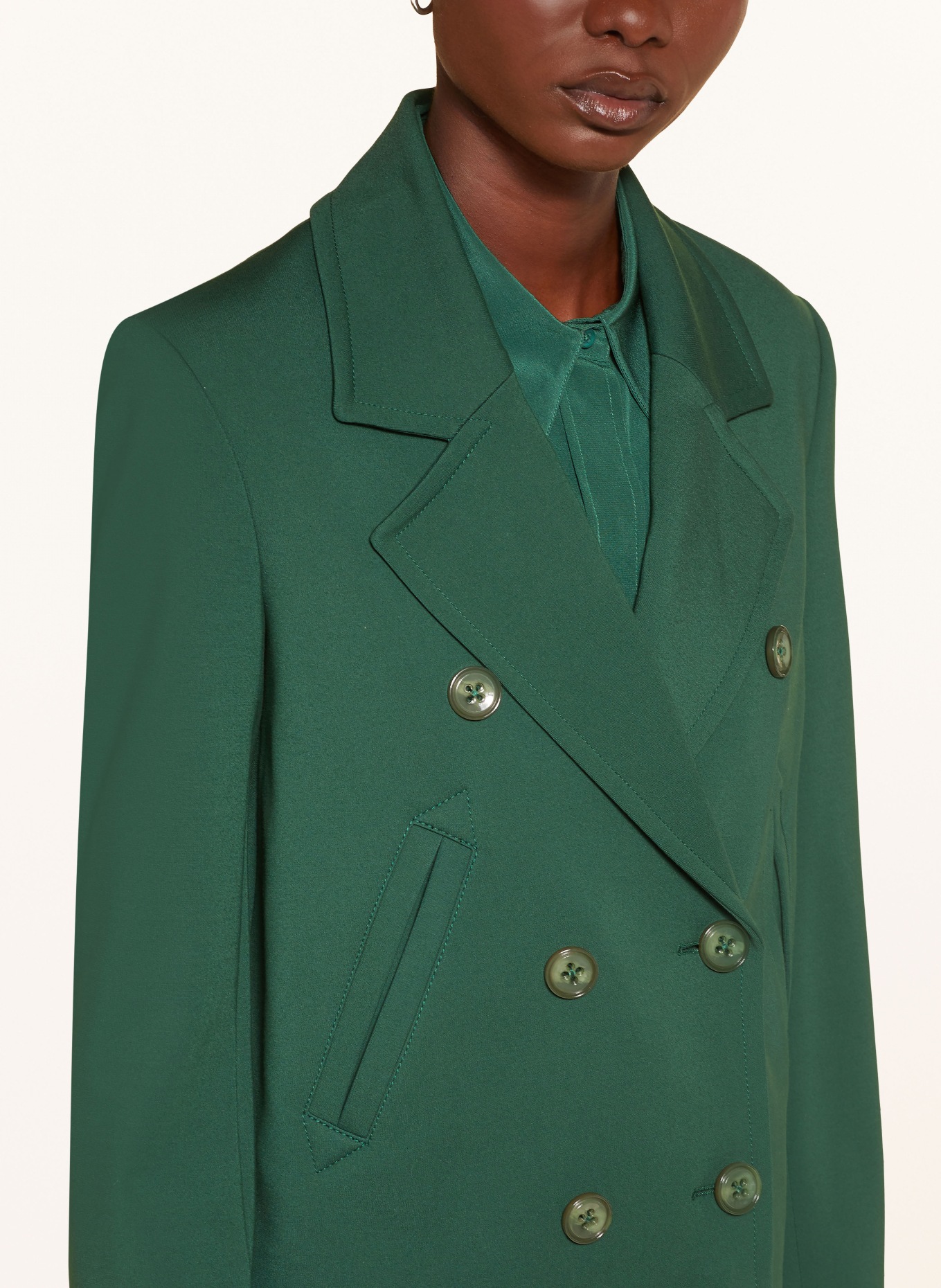 DOROTHEE SCHUMACHER EMOTIONAL ESSENCE jersey blazer: GREEN