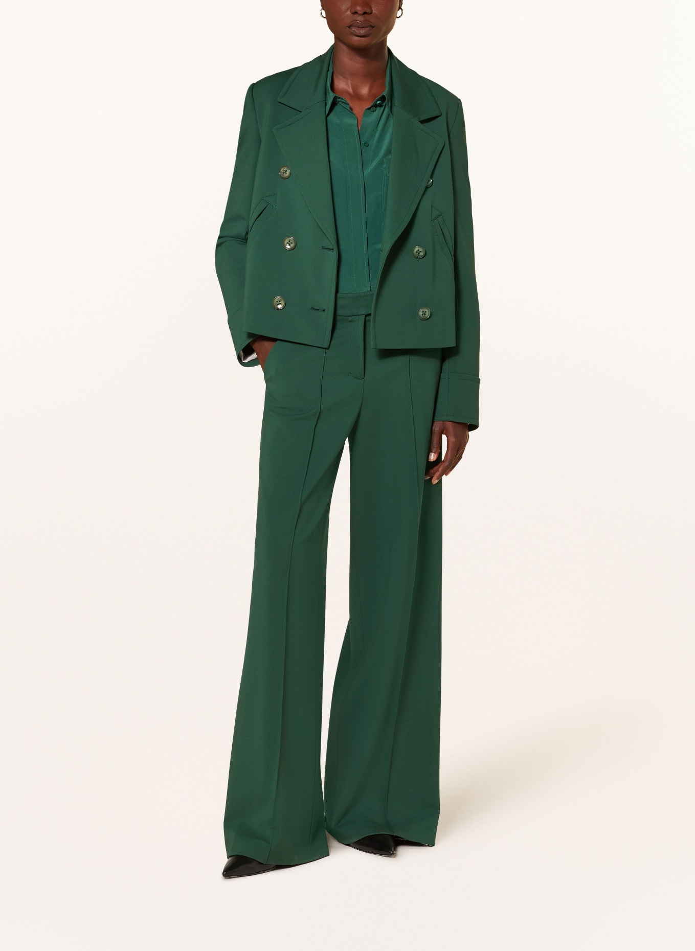 DOROTHEE SCHUMACHER Wide leg trousers EMOTIONAL ESSENCE: GREEN