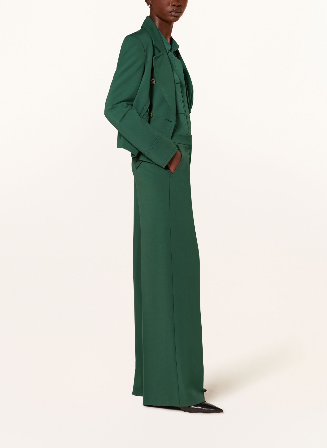 DOROTHEE SCHUMACHER Wide leg trousers EMOTIONAL ESSENCE: GREEN