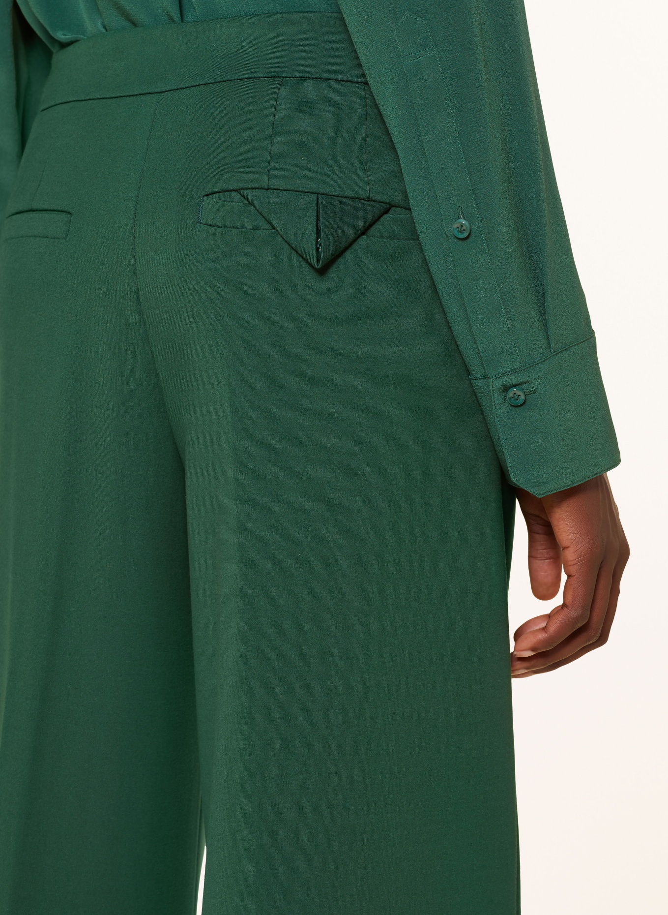 DOROTHEE SCHUMACHER Wide leg trousers EMOTIONAL ESSENCE: GREEN