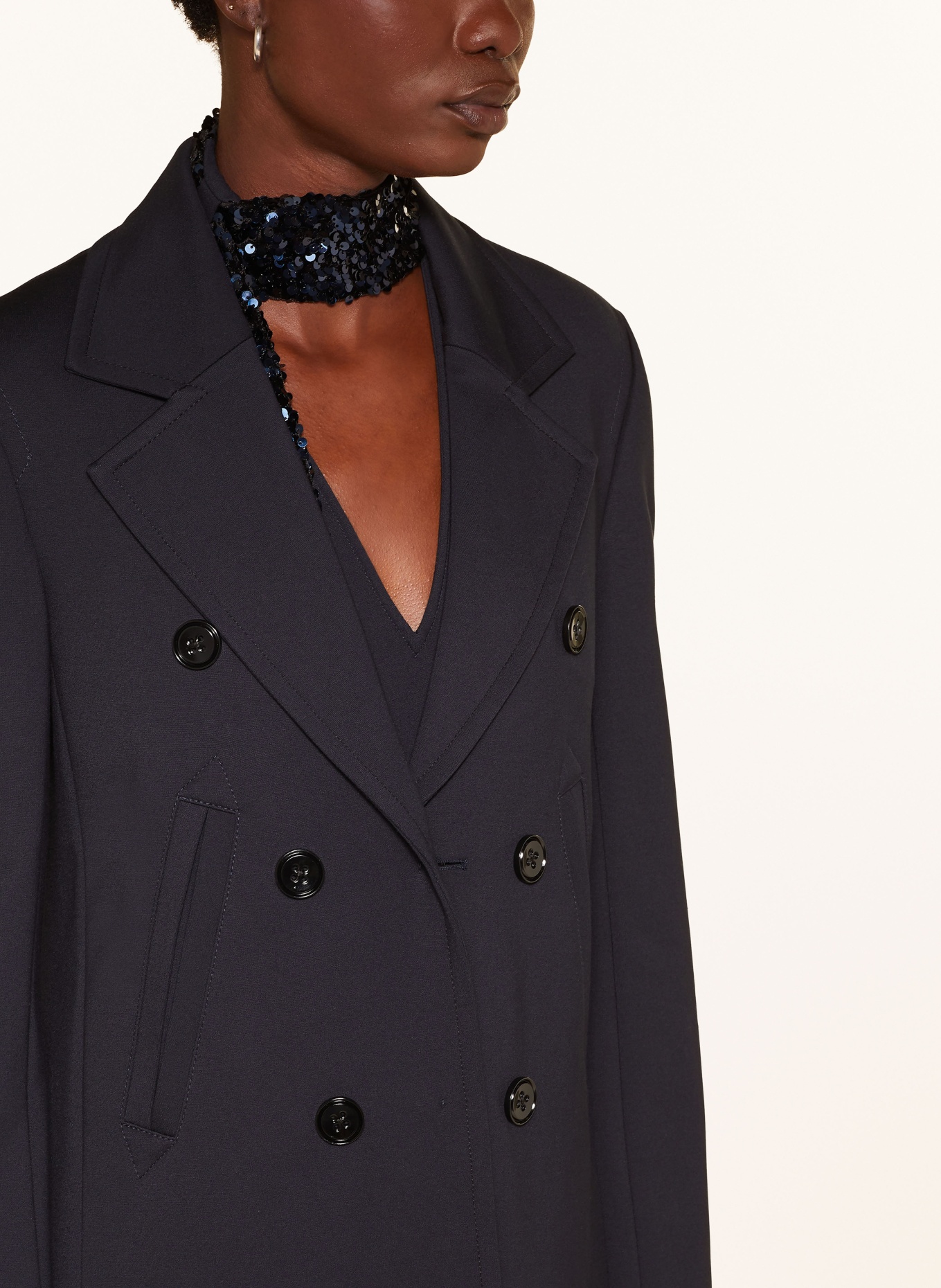 DOROTHEE SCHUMACHER Jerseymantel: DUNKELBLAU