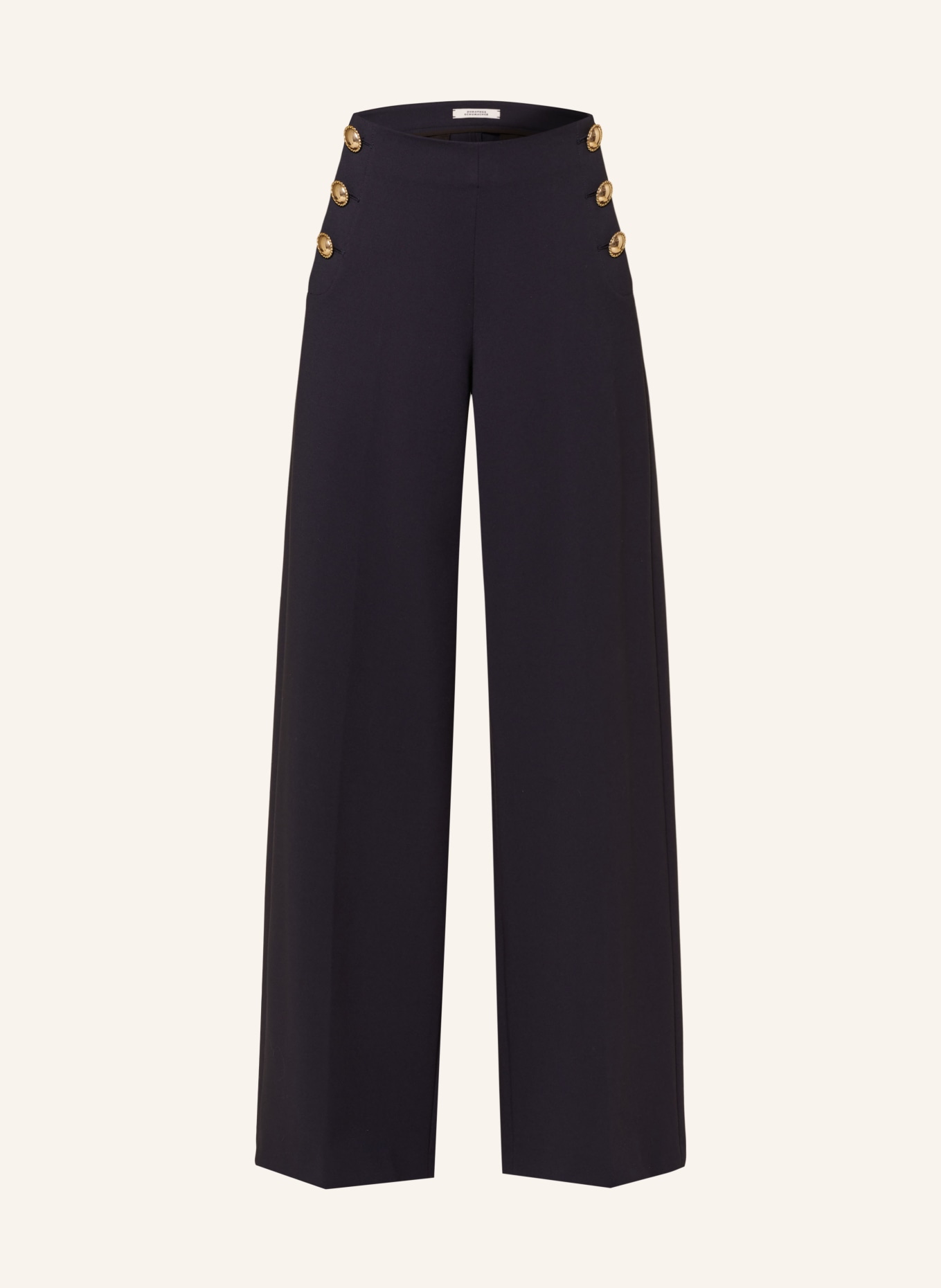 DOROTHEE SCHUMACHER Marlenehose aus Jersey: DUNKELBLAU
