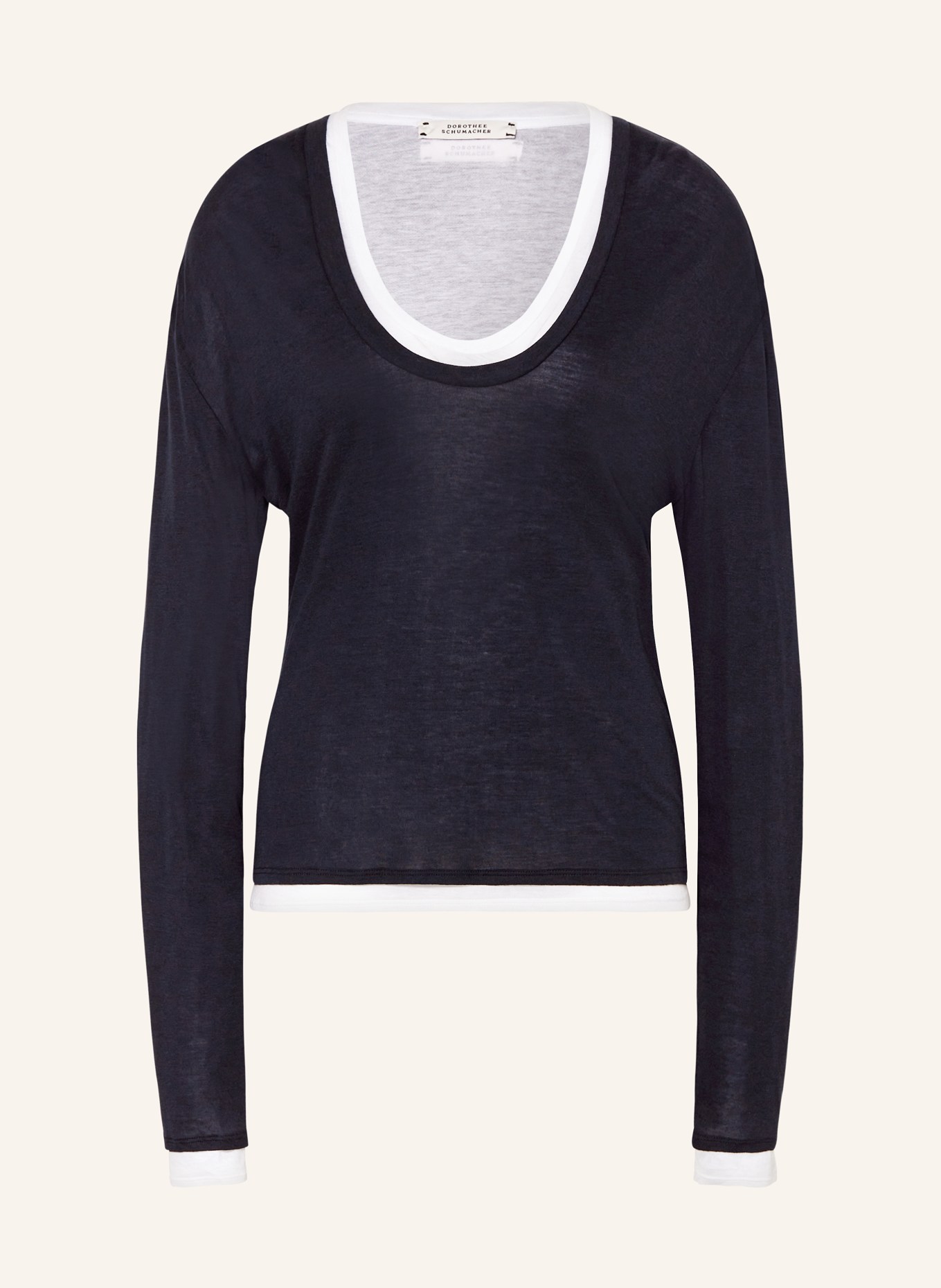 DOROTHEE SCHUMACHER Long sleeve Hermès shirt, Color: T-shirt comoda con grafica con fiamme (Image 1)