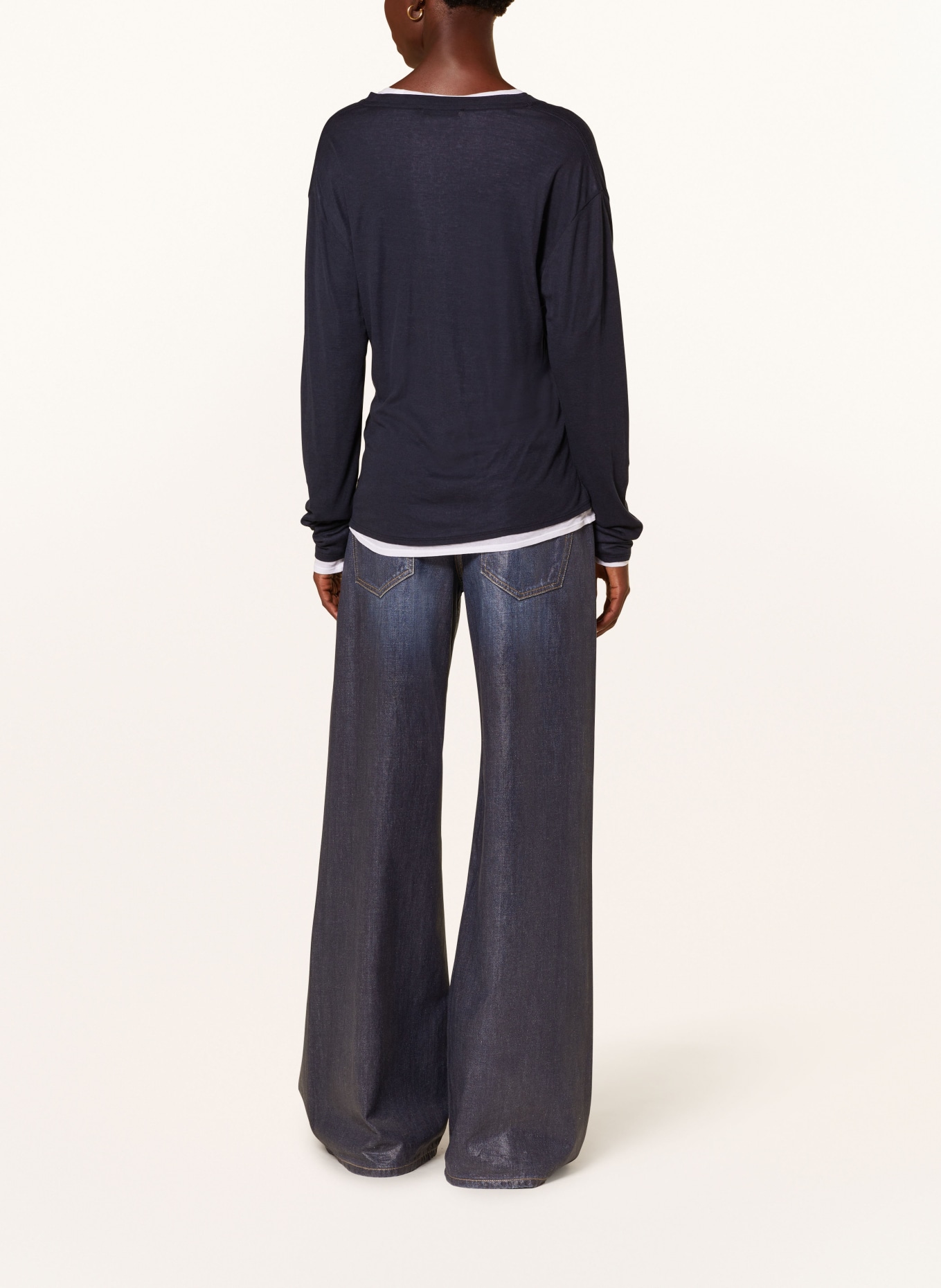 DOROTHEE SCHUMACHER Long sleeve Hermès shirt, Color: T-shirt comoda con grafica con fiamme (Image 3)