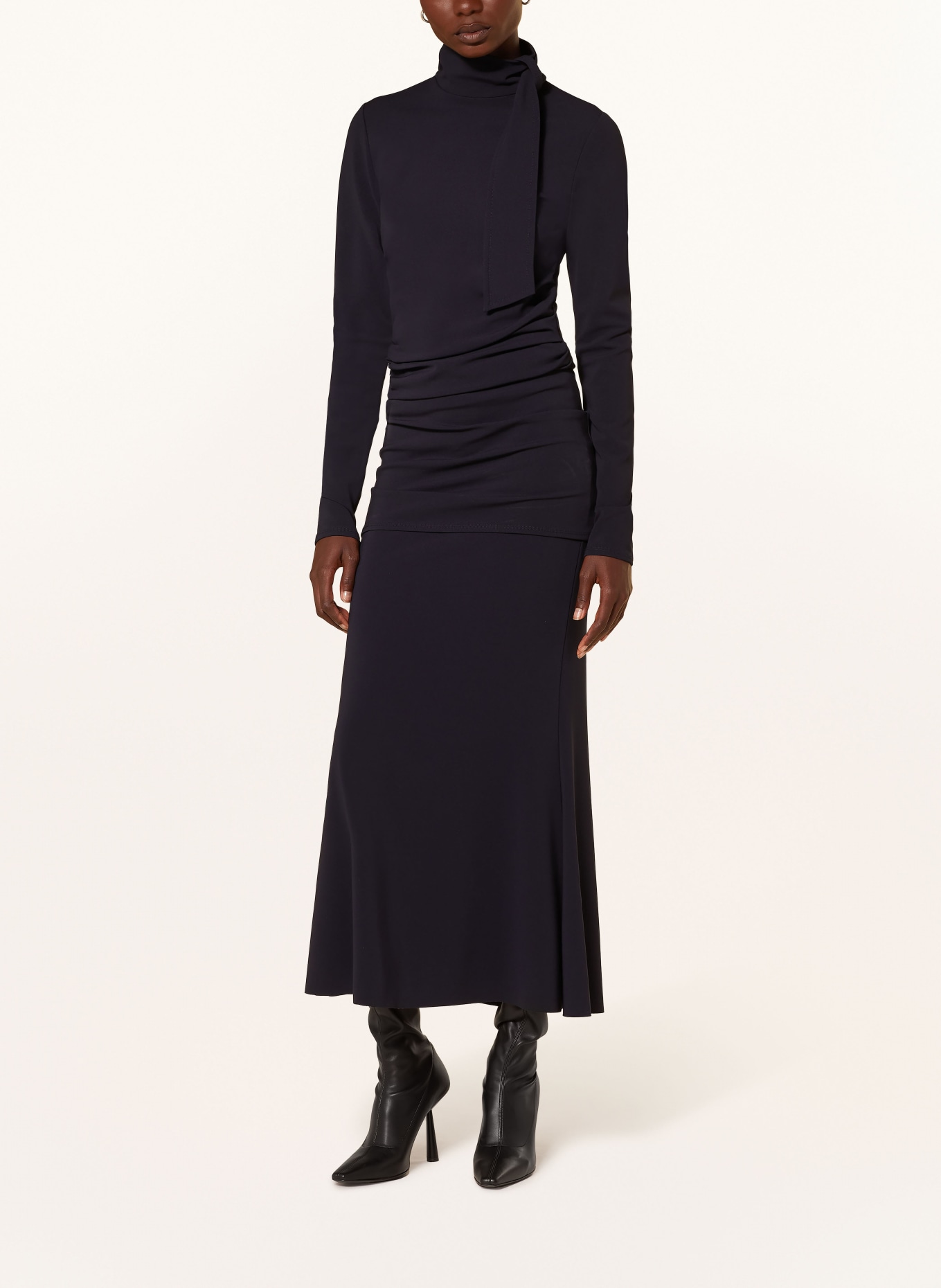DOROTHEE SCHUMACHER Blusenshirt SOFT SHAPE aus Jersey: DUNKELBLAU