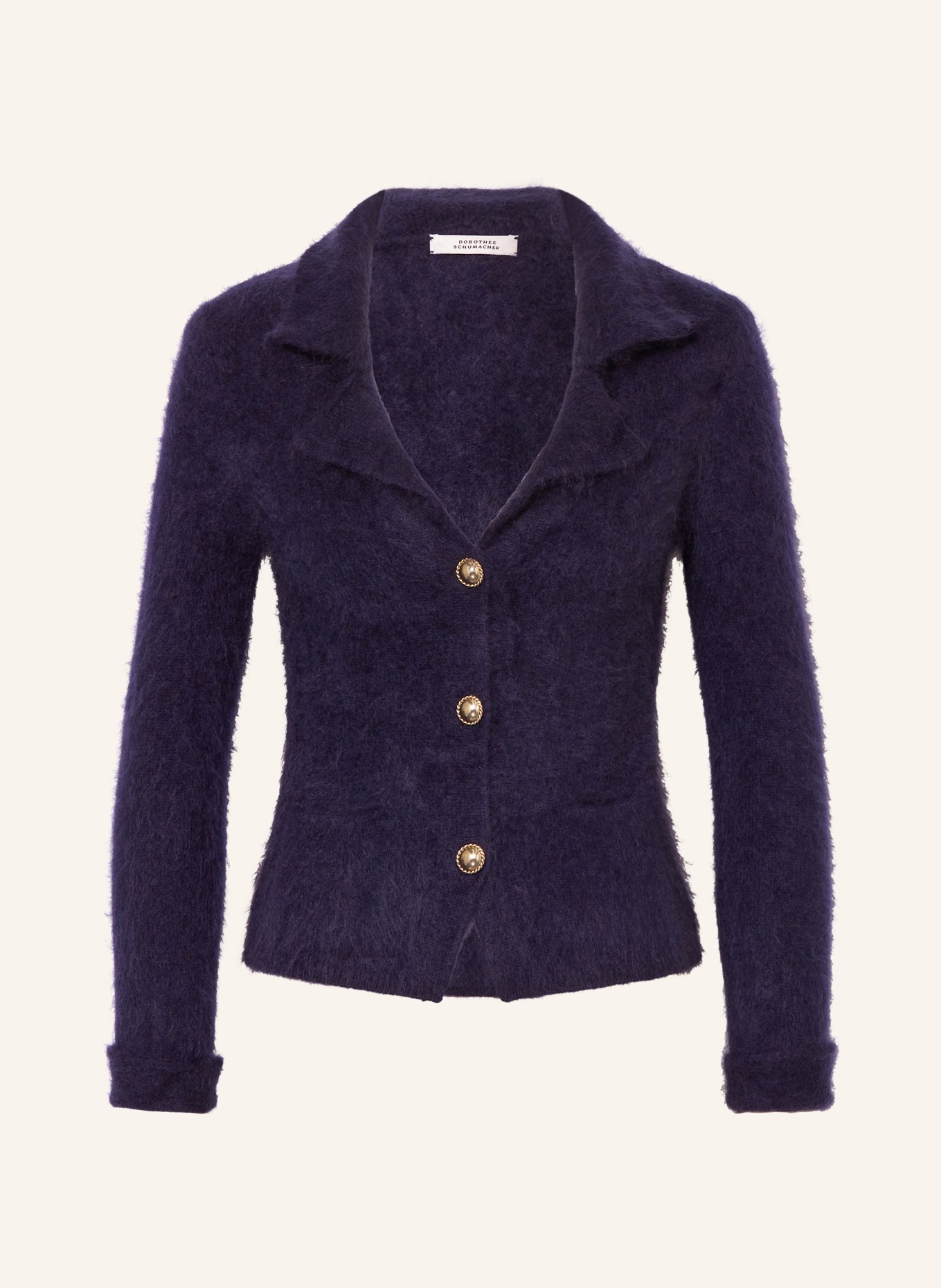 DOROTHEE SCHUMACHER Strickjacke mit Cashmere: DUNKELBLAU