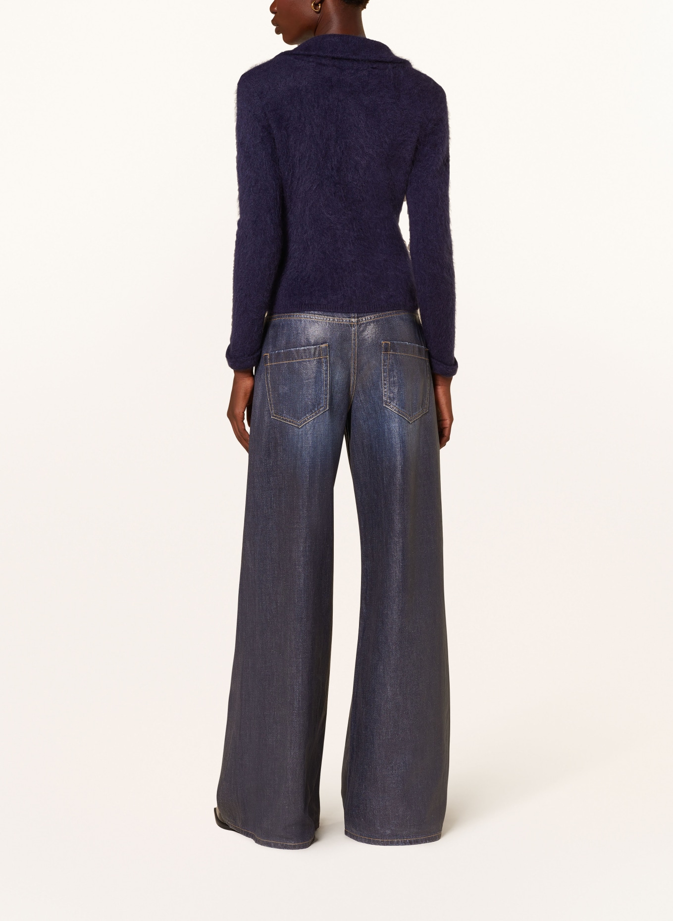 DOROTHEE SCHUMACHER Strickjacke mit Cashmere: DUNKELBLAU