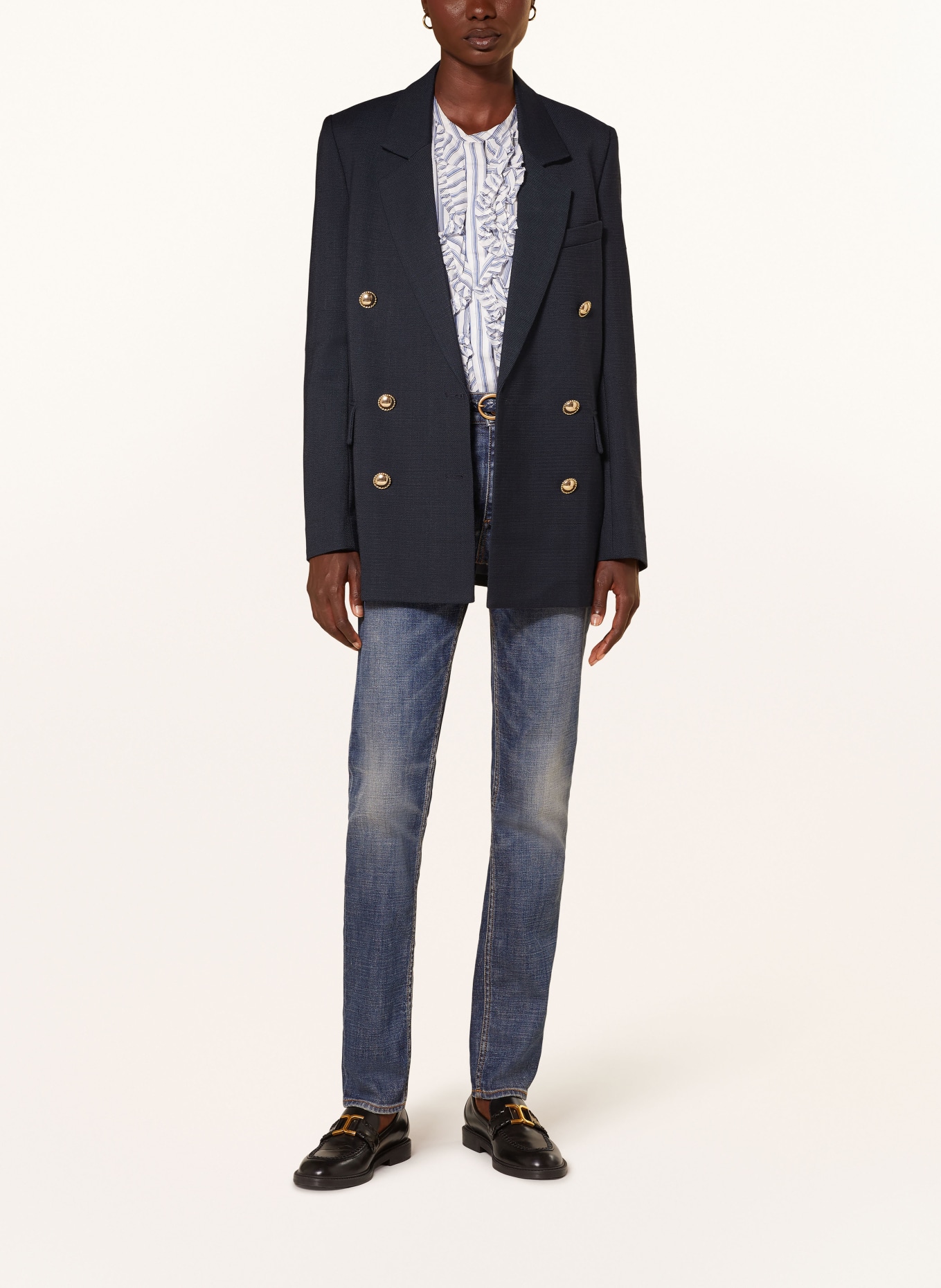 DOROTHEE SCHUMACHER Longblazer OCCASION COOLNESS: DUNKELBLAU