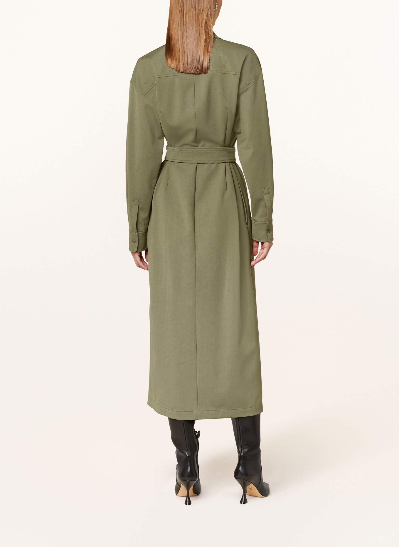 WEEKEND Max Mara CLOWN shirt dress in khaki