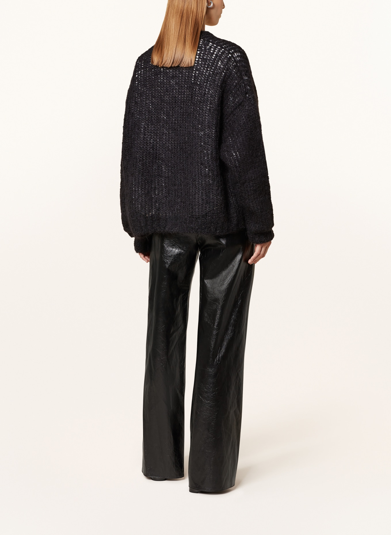 WEEKEND Max Mara Strickjacke PONTIAC aus Mohair: SCHWARZ