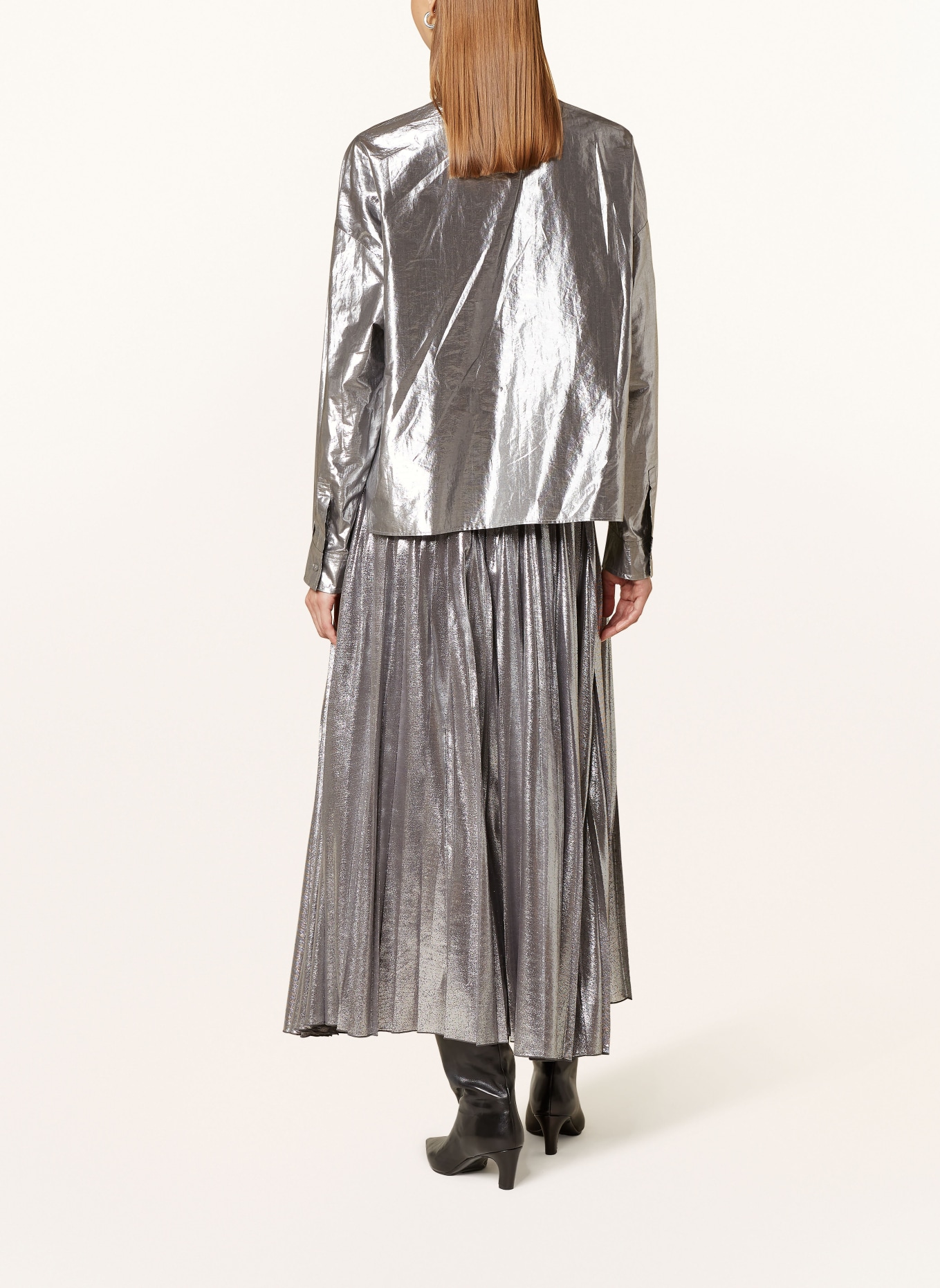 WEEKEND Max Mara Pleated skirt GAMMA: SILVER