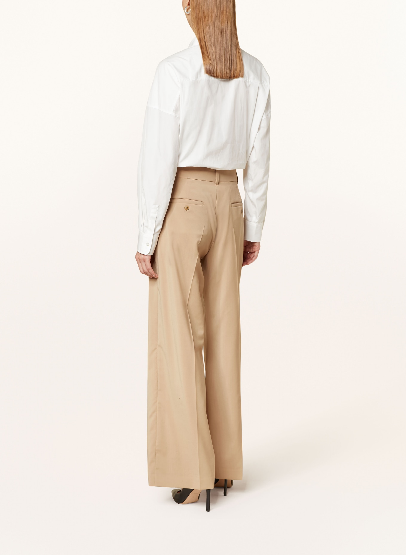 WEEKEND Max Mara Wide leg trousers VISIVO in beige