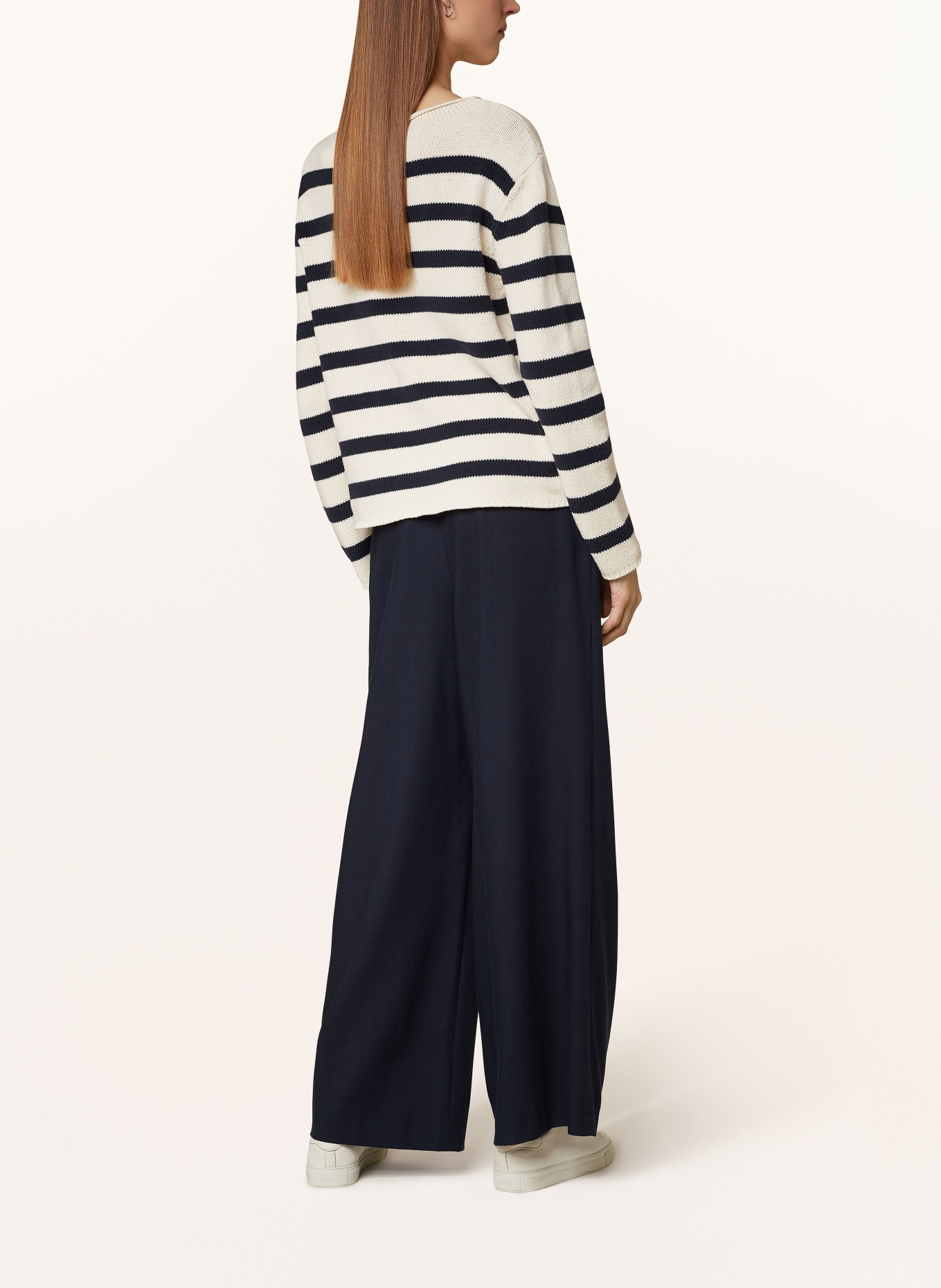 WEEKEND Max Mara Sweater VIBO: DARK BLUE/ ECRU
