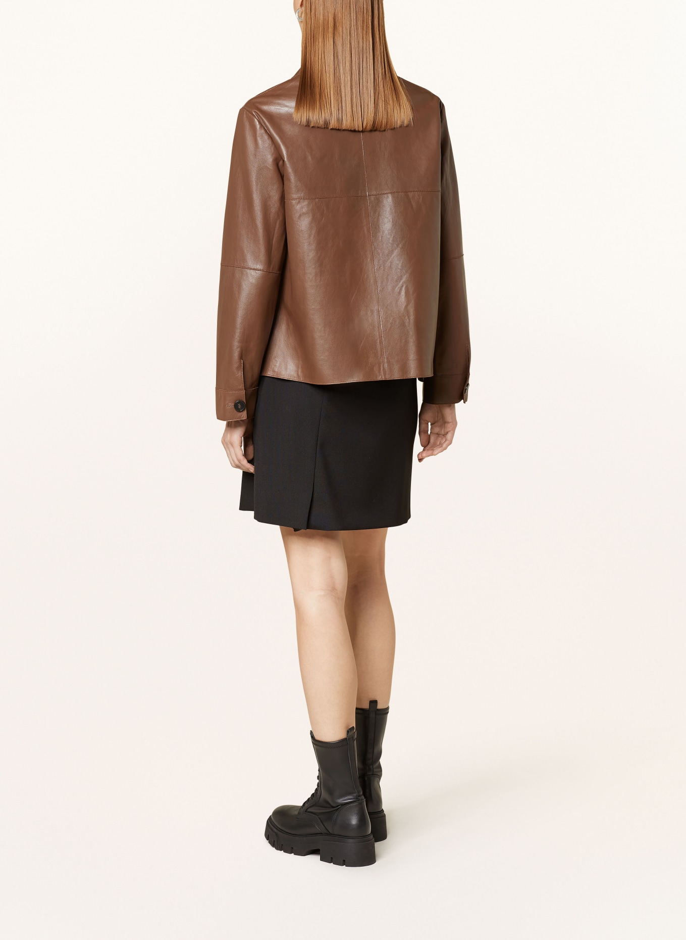 WEEKEND Max Mara Lederjacke KAYA: BRAUN