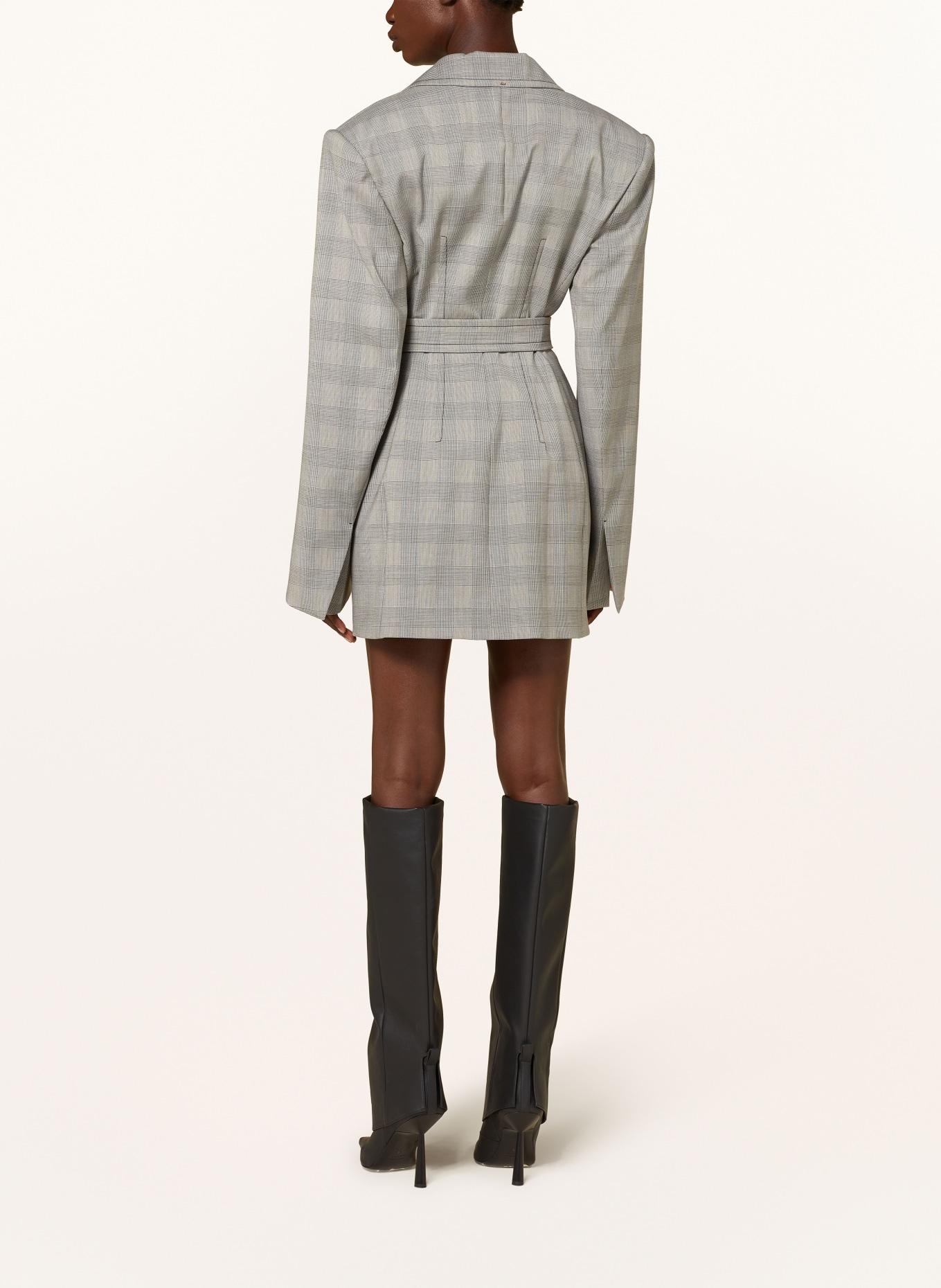 SPORTMAX Sukienka w stylu blezera EMY: JASNOCZARY / CZIEMNOSZARY