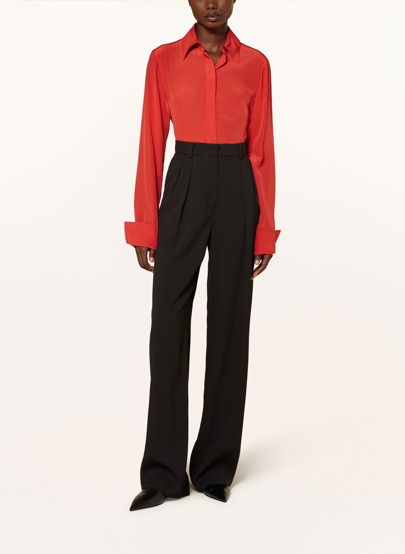 SPORTMAX Hemdbluse GEMONA aus Seide: ROT