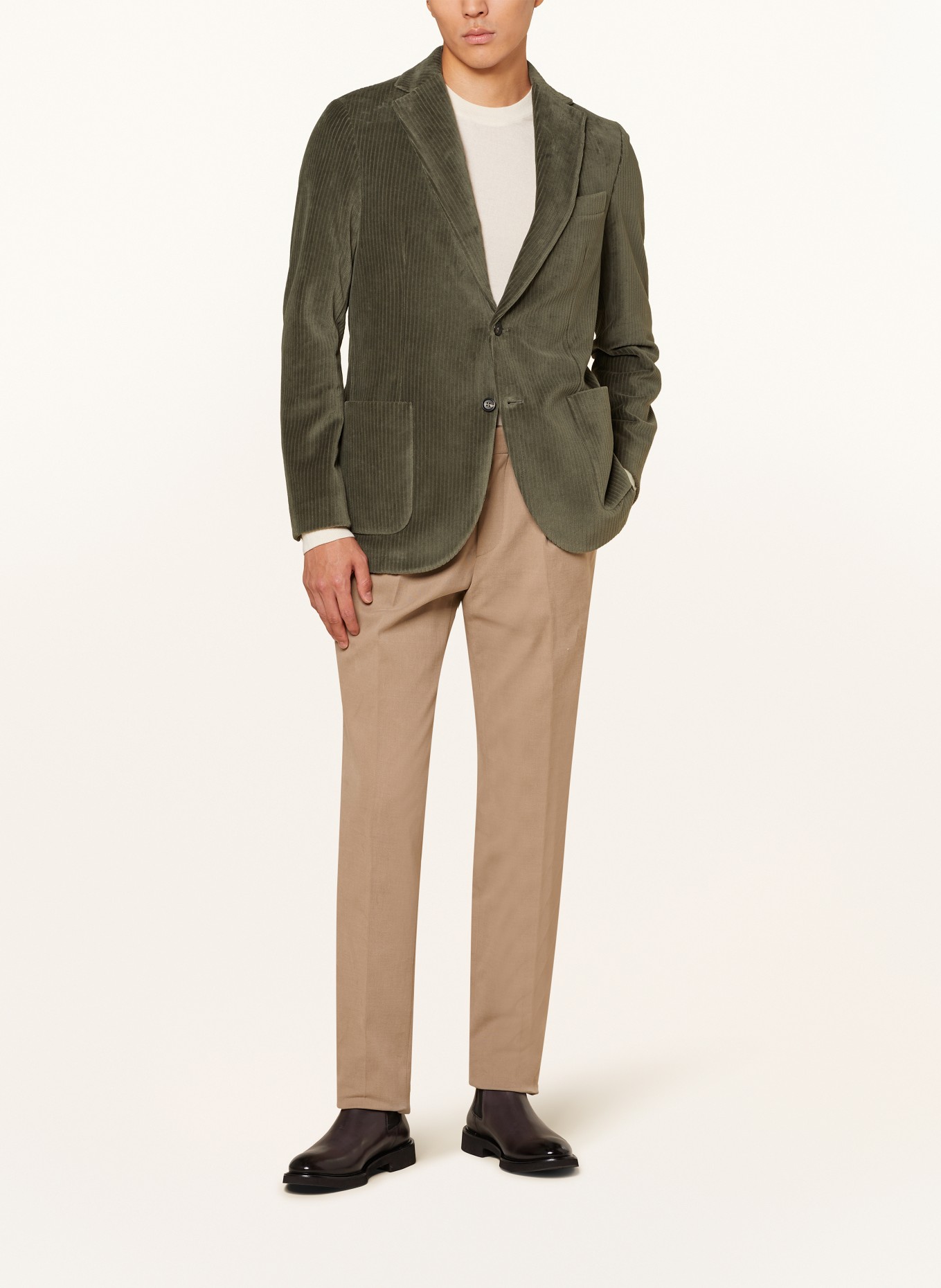 CIRCOLO 1901 Suit jacket slim fit in corduroy: DARK GREEN