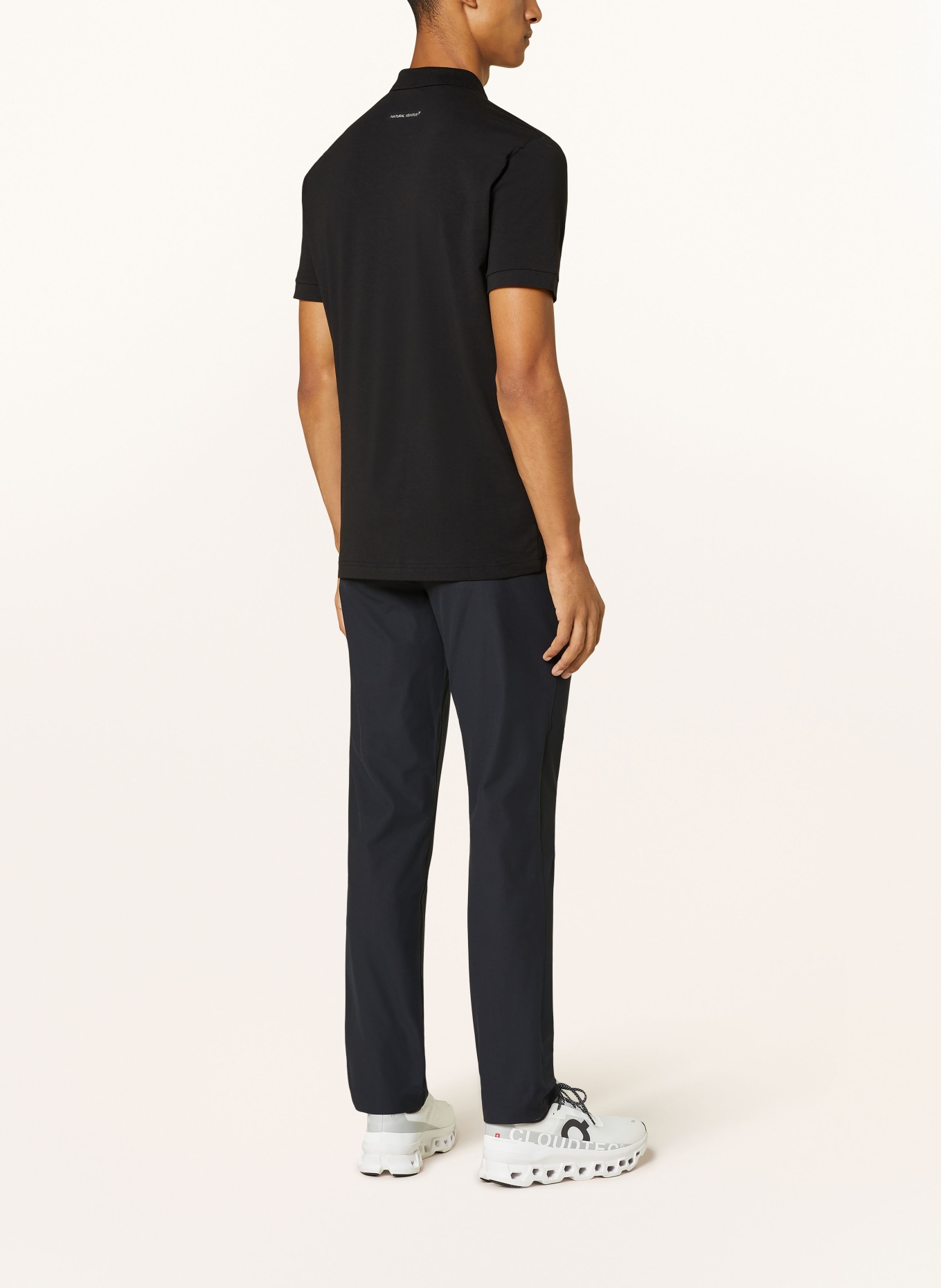 EA7 EMPORIO ARMANI Jersey polo shirt, Color: BLACK (Image 3)