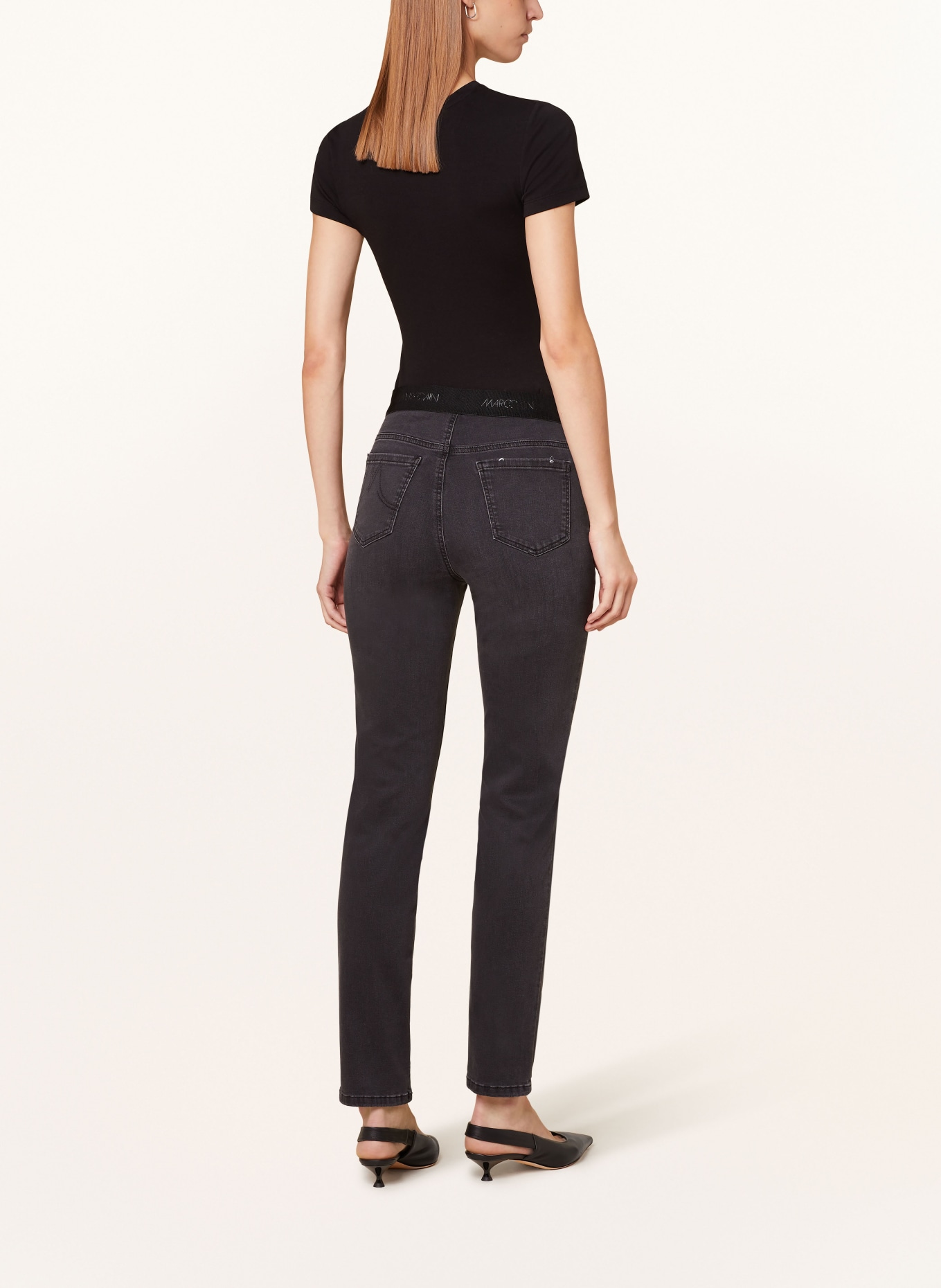 MARC CAIN Skinny Jeans SIENA, Farbe: 880 anthrazit (Bild 3)